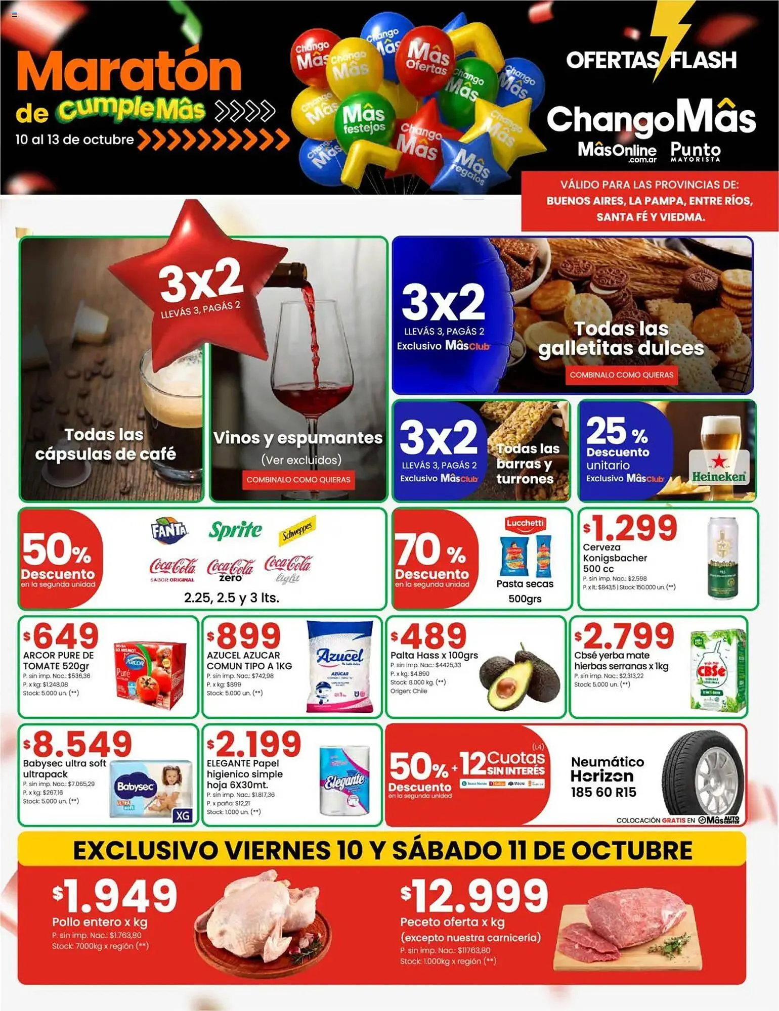Ofertas de Catálogo Changomas 10 de octubre al 13 de octubre 2025 - Página 1 del catálogo