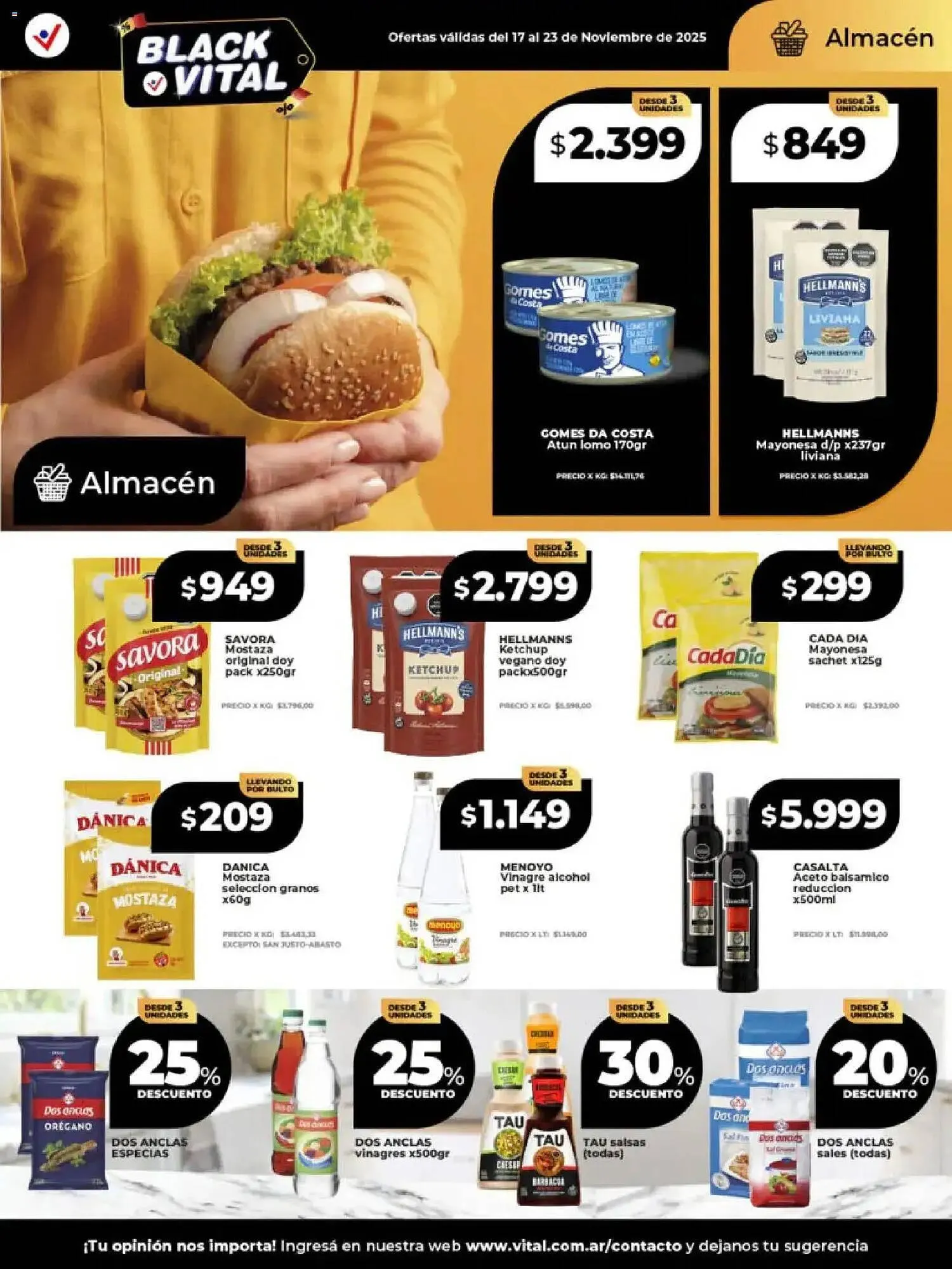 Ofertas de Catálogo Supermayorista Vital 17 de noviembre al 23 de noviembre 2025 - Página 11 del catálogo