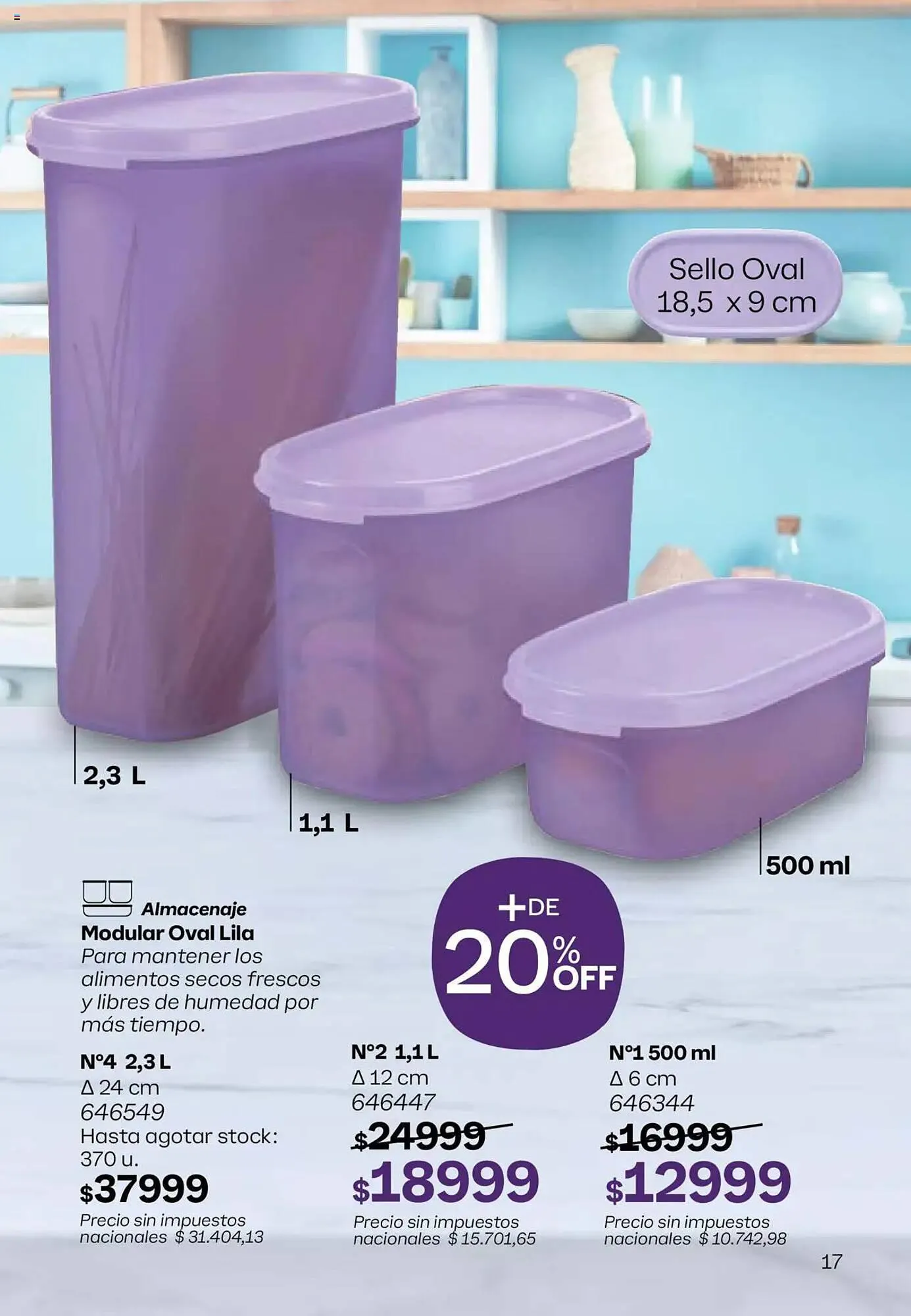 Ofertas de Folleto Tupperware 13 de octubre al 3 de noviembre 2025 - Página 18 del catálogo