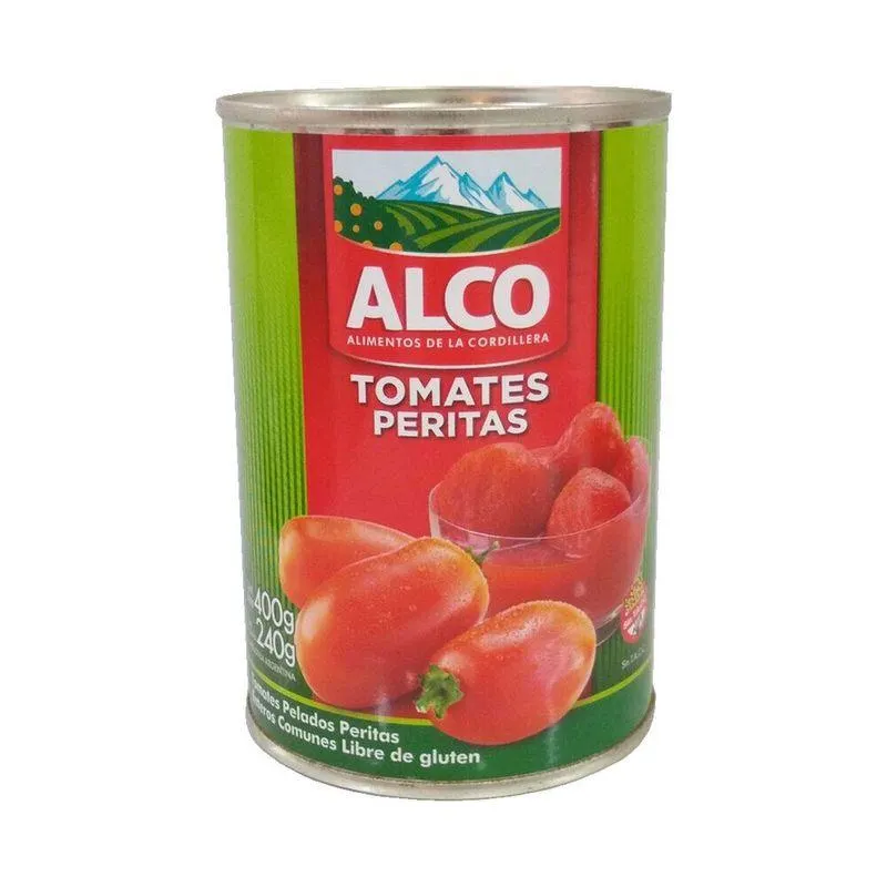 Tomate perita pelado Alco 400 g.