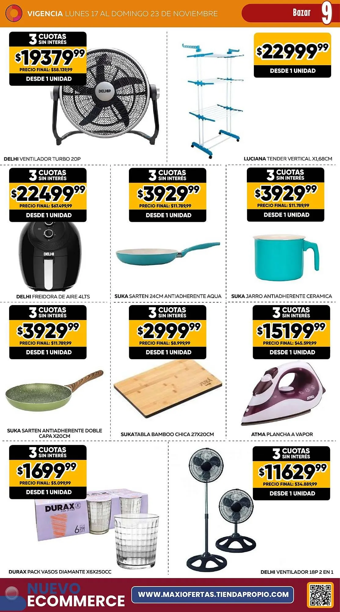 Ofertas de Catálogo Maxi Ofertas 17 de noviembre al 23 de noviembre 2025 - Página 9 del catálogo
