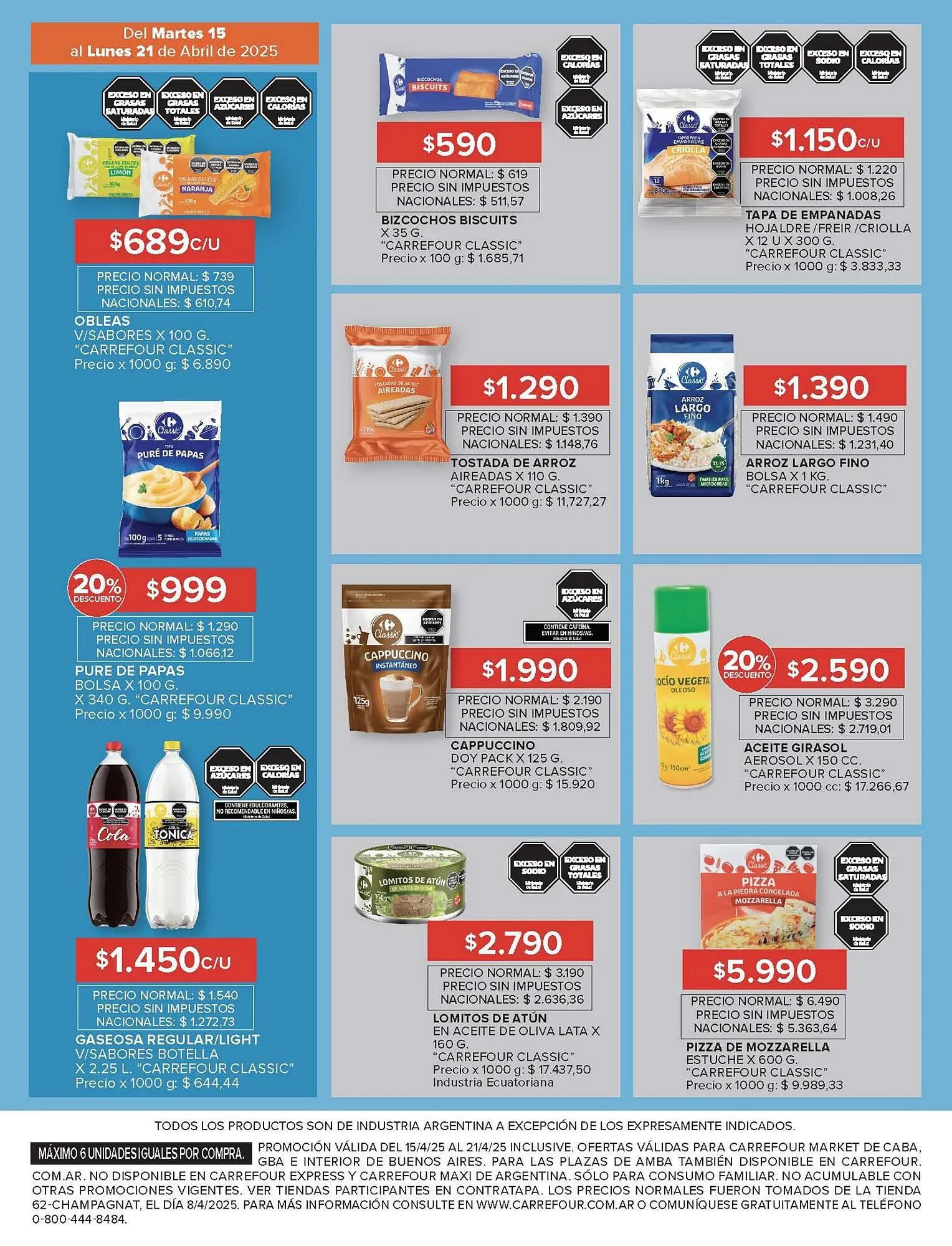 Ofertas de Catálogo Carrefour Market 15 de abril al 21 de abril 2025 - Página 7 del catálogo