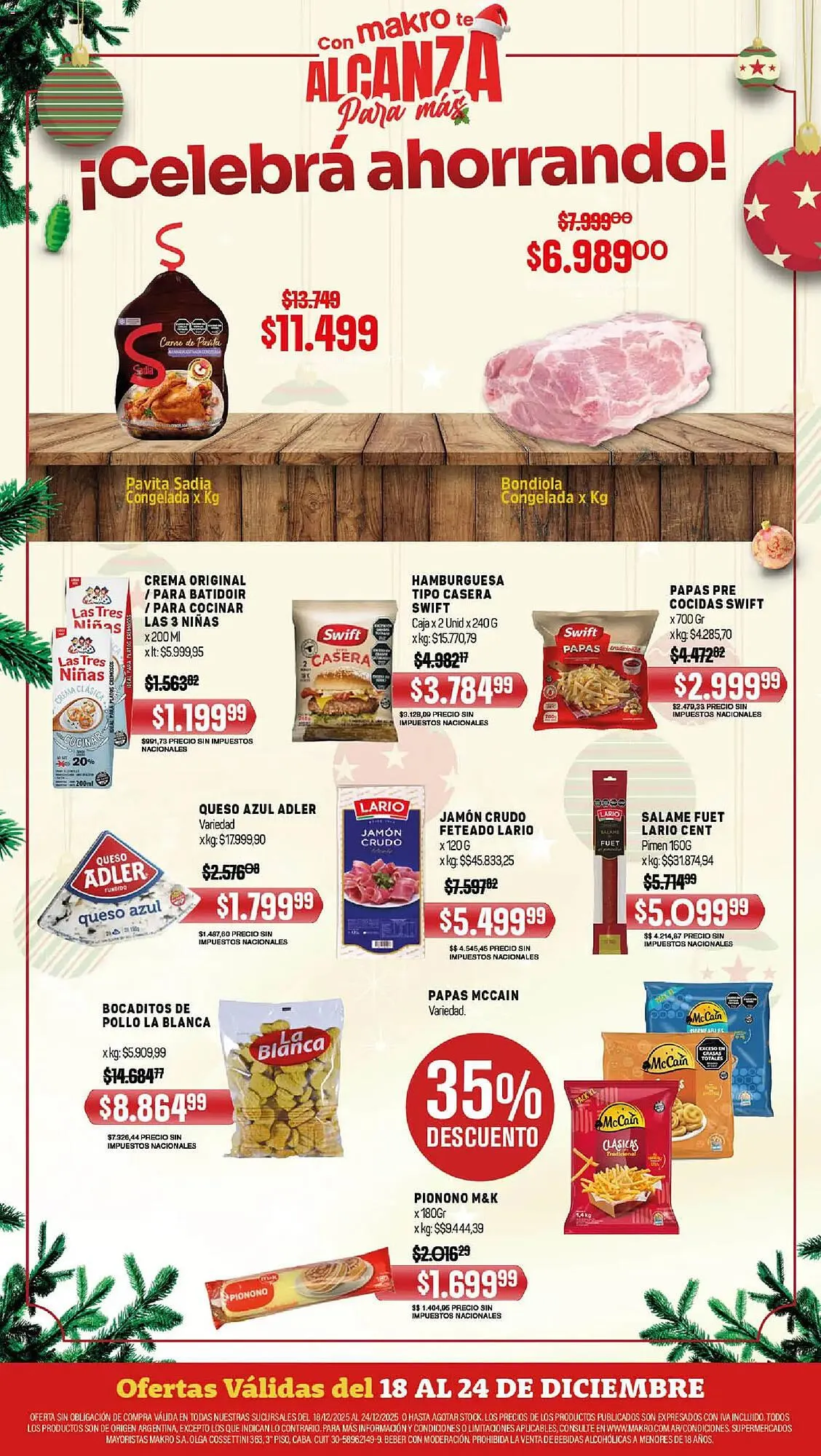Ofertas de Catálogo Makro 18 de diciembre al 24 de diciembre 2025 - Página 1 del catálogo
