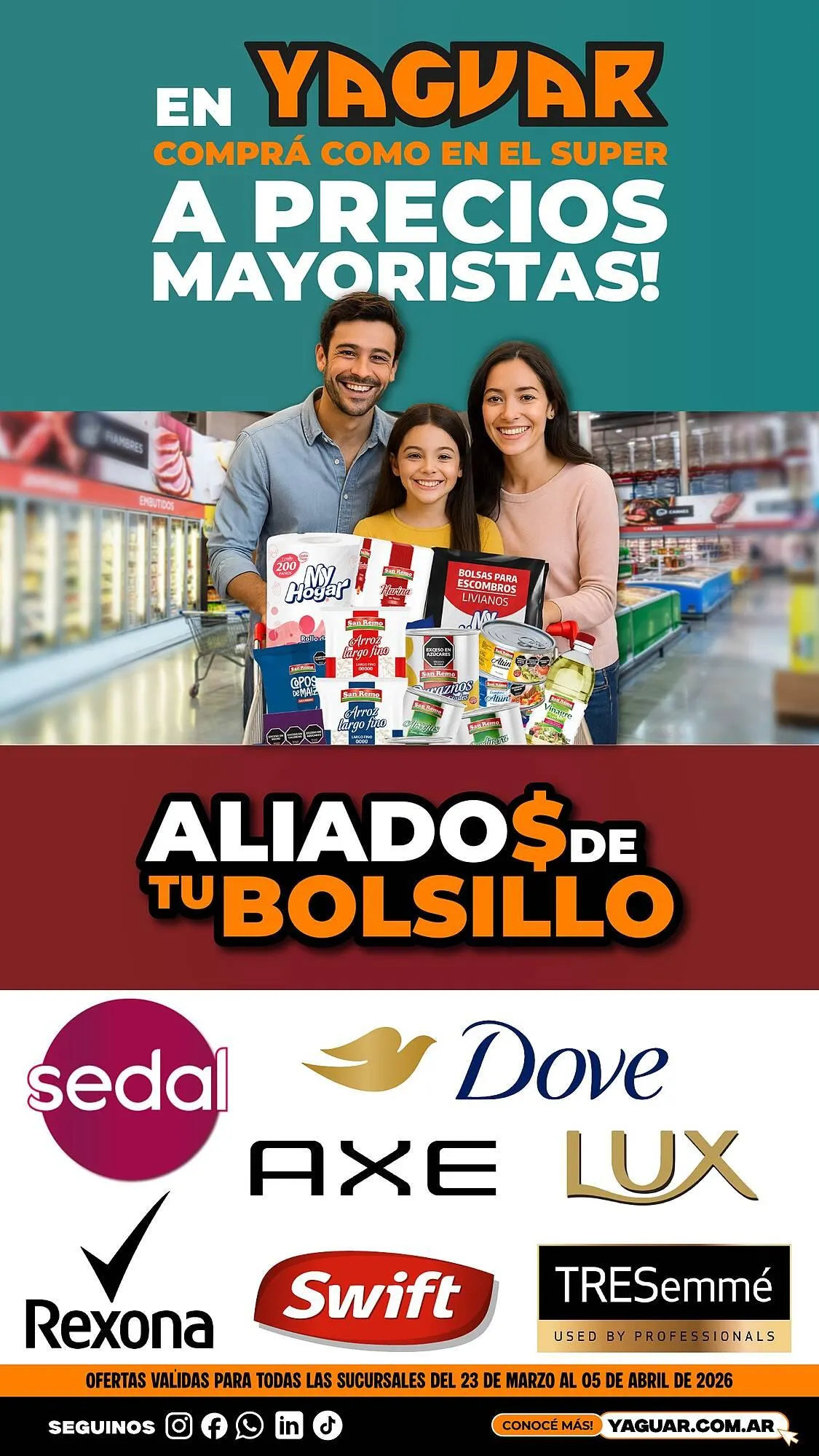 Ofertas de Catálogo Supermercados Yaguar 23 de marzo al 5 de abril 2026 - Página 1 del catálogo