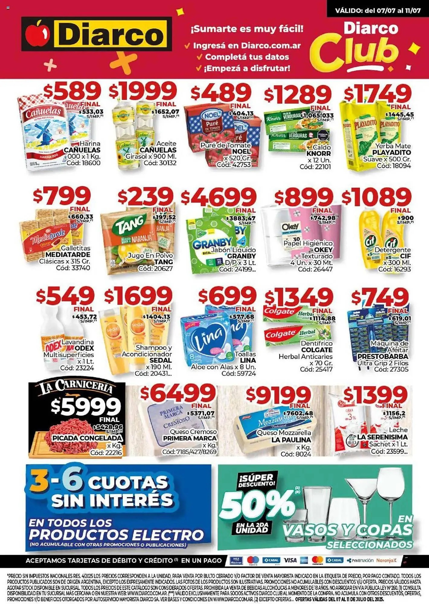 Ofertas de Catálogo Diarco 7 de julio al 12 de julio 2025 - Página 1 del catálogo