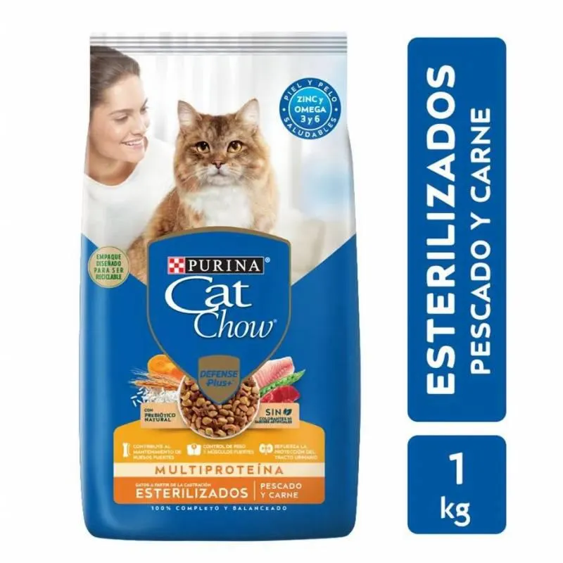 Alimento para Gato Esterilizado Cat Chow x 1 kg.