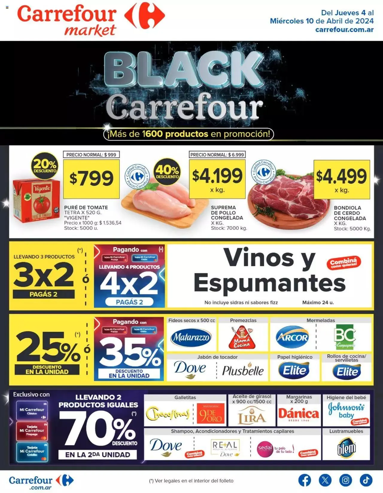 Ofertas de Carrefour Market catálogo 4 de abril al 10 de abril 2024 - Página 1 del catálogo