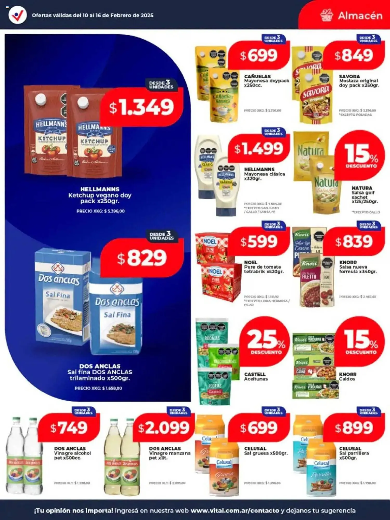 Ofertas de Catálogo Supermayorista Vital 10 de febrero al 16 de febrero 2025 - Página 15 del catálogo