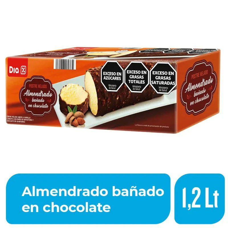 Helado DIA Almendrado bañado en Chocolate 1,125 Lts.