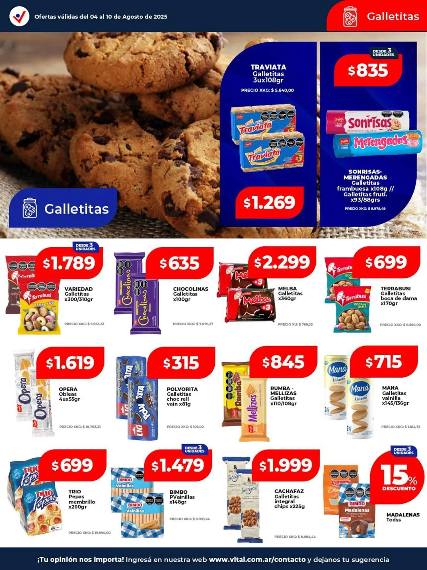 Ofertas de Catálogo Supermayorista Vital 4 de agosto al 10 de agosto 2025 - Página 22 del catálogo