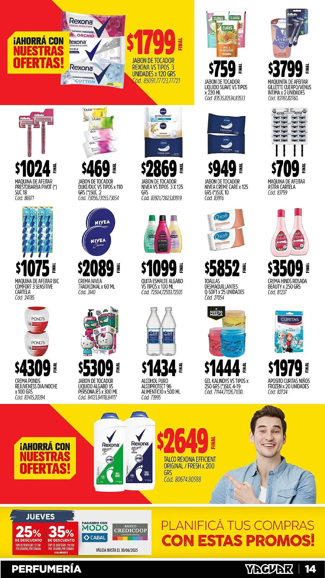 Ofertas de Catálogo Supermercados Yaguar 31 de marzo al 6 de abril 2025 - Página 14 del catálogo