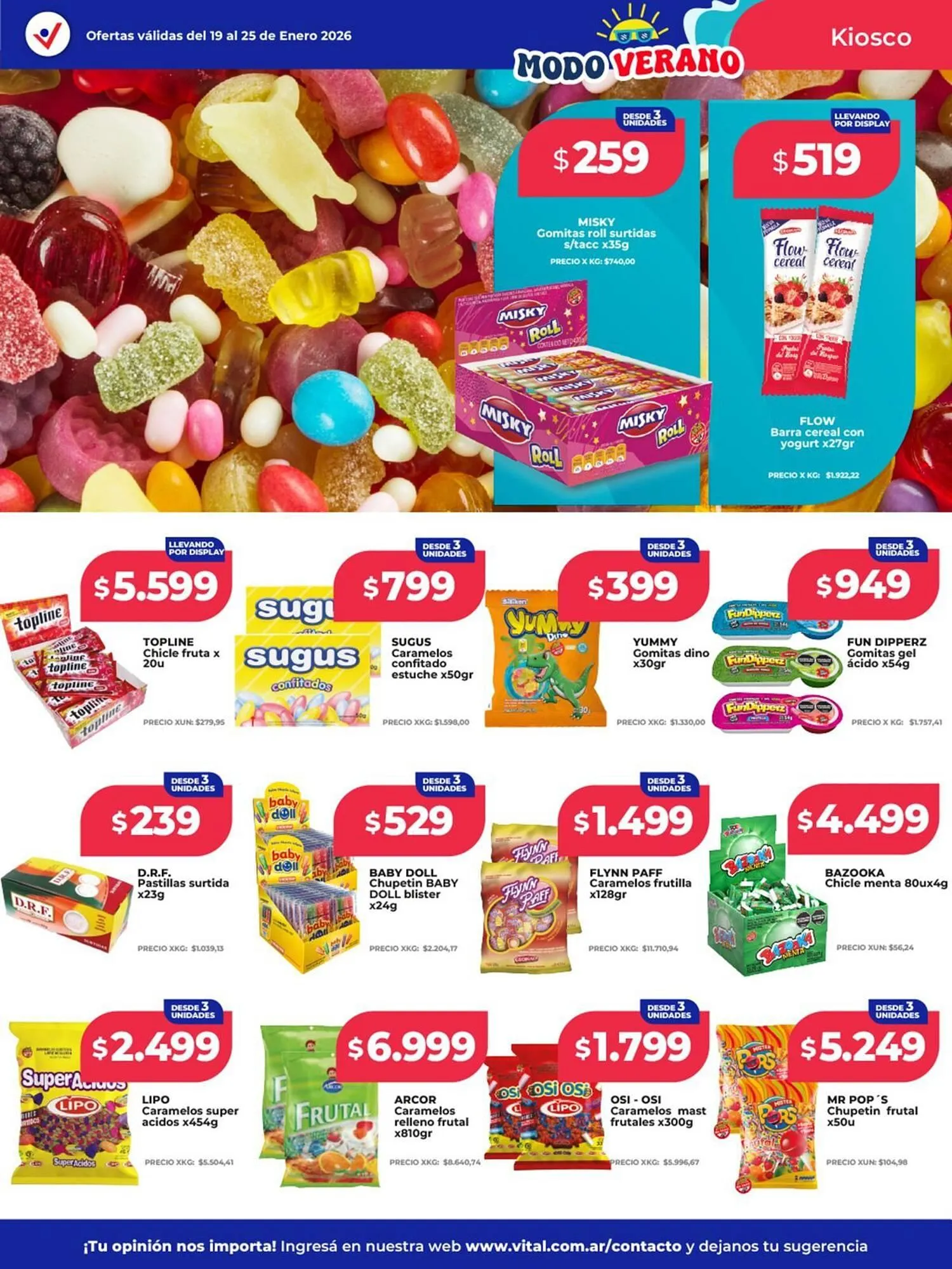 Ofertas de Catálogo Supermayorista Vital 19 de enero al 25 de enero 2026 - Página 12 del catálogo