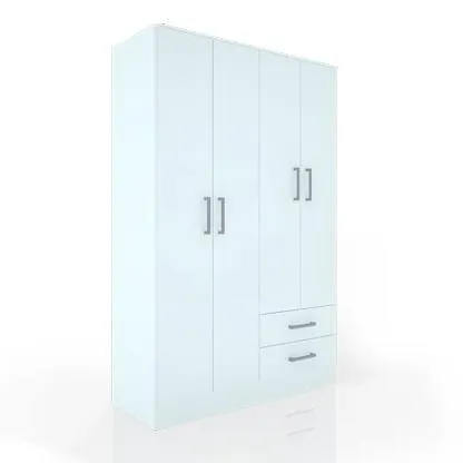 Placard 4 Puertas 340 Blanco 121 Cm