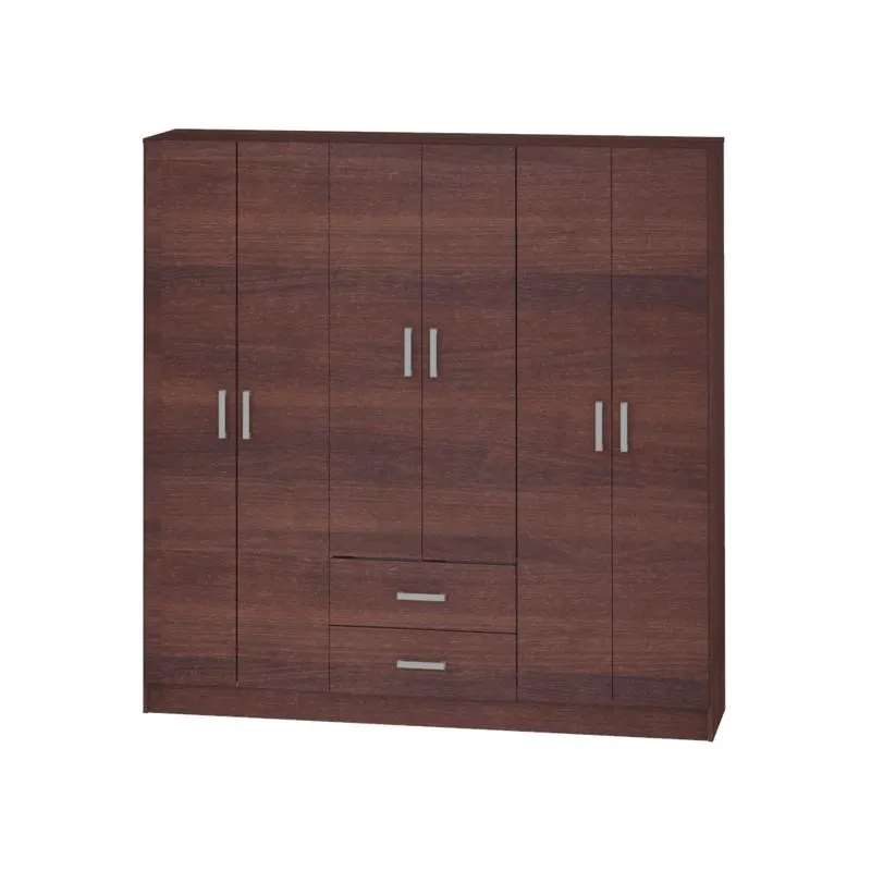 Placard 6 puertas Dielfe PL180 Nogal Habano