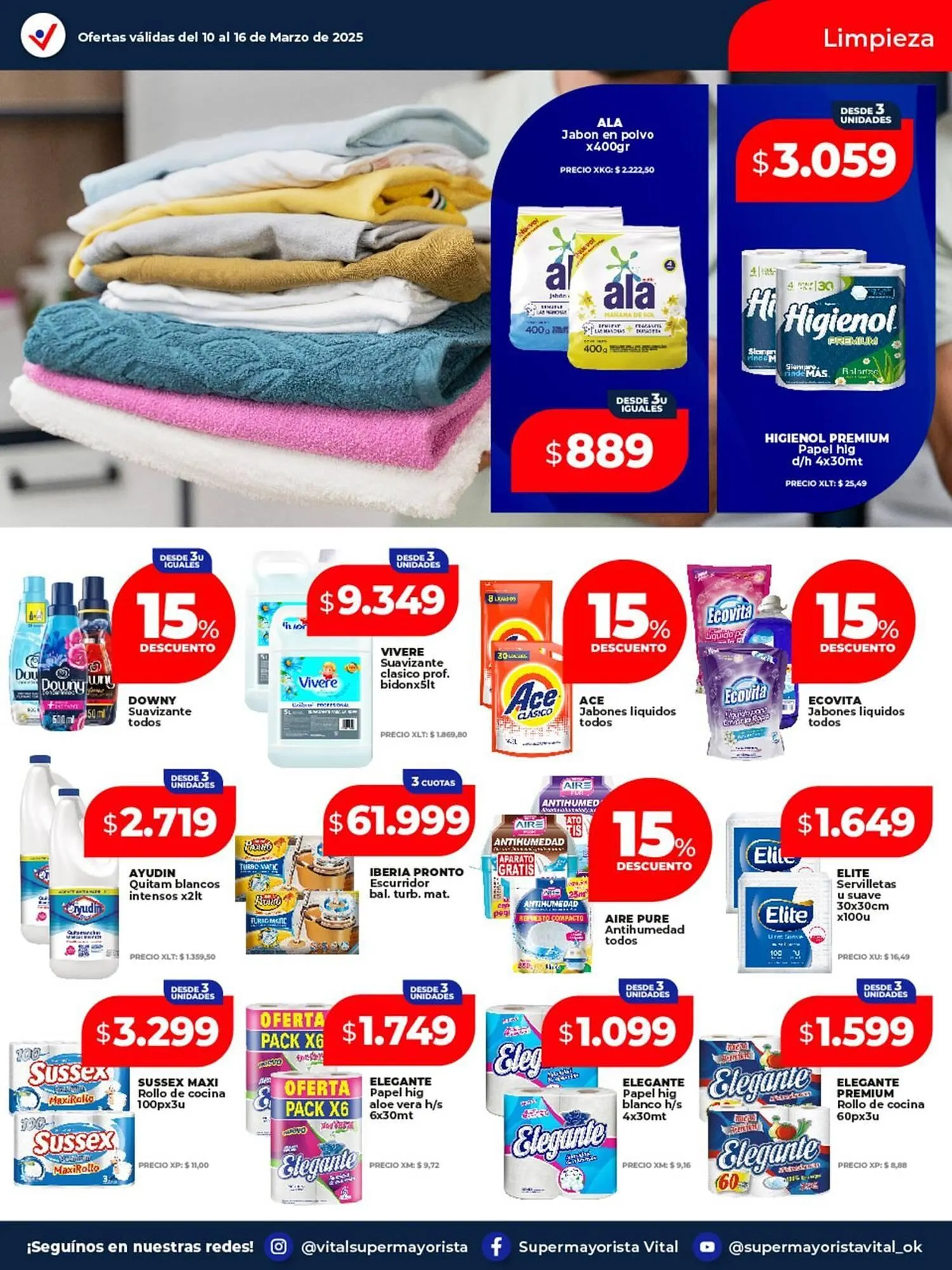 Ofertas de Catálogo Supermayorista Vital 10 de marzo al 16 de marzo 2025 - Página 11 del catálogo