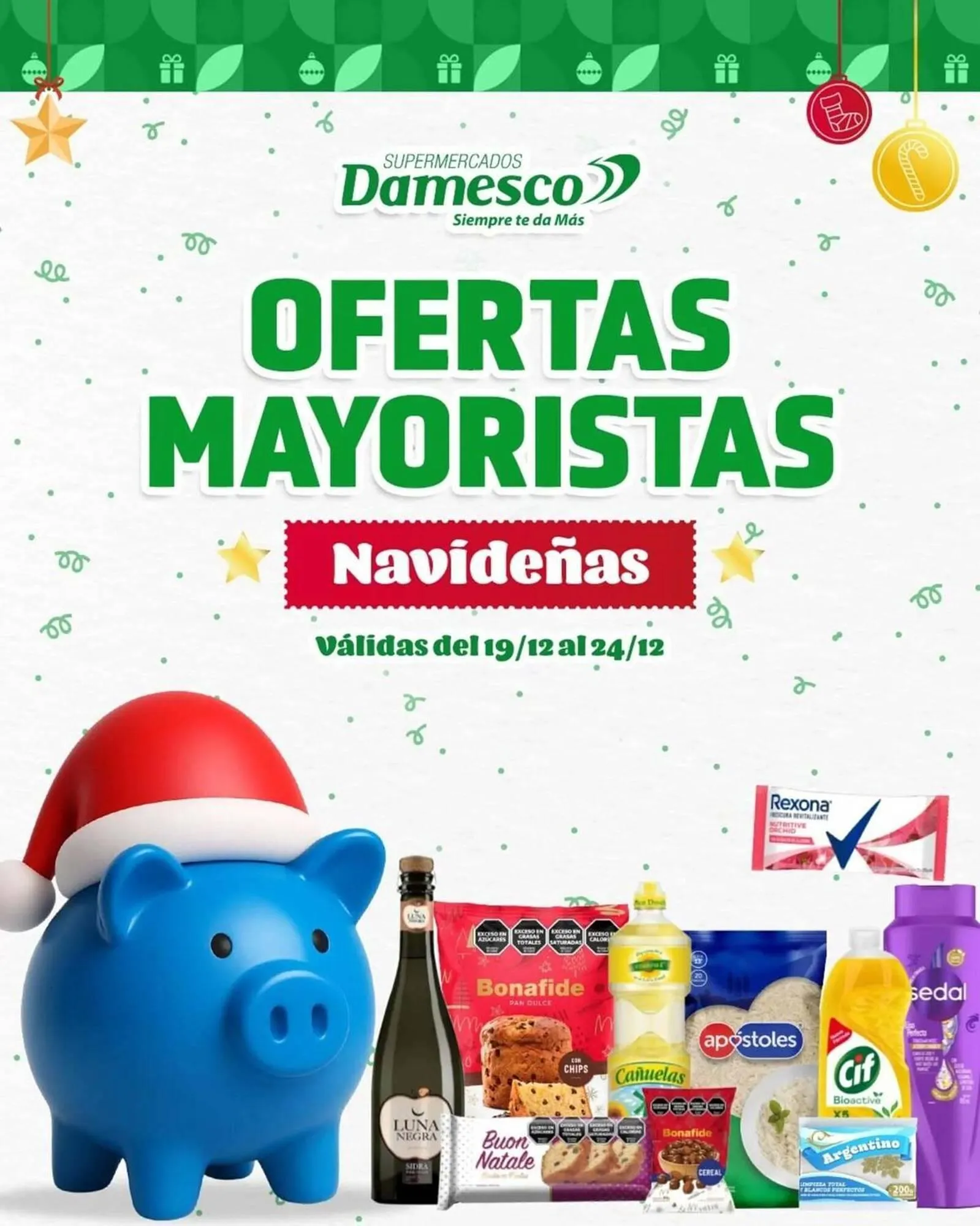 Ofertas de Catálogo Supermercados Damesco 19 de diciembre al 24 de diciembre 2025 - Página 1 del catálogo