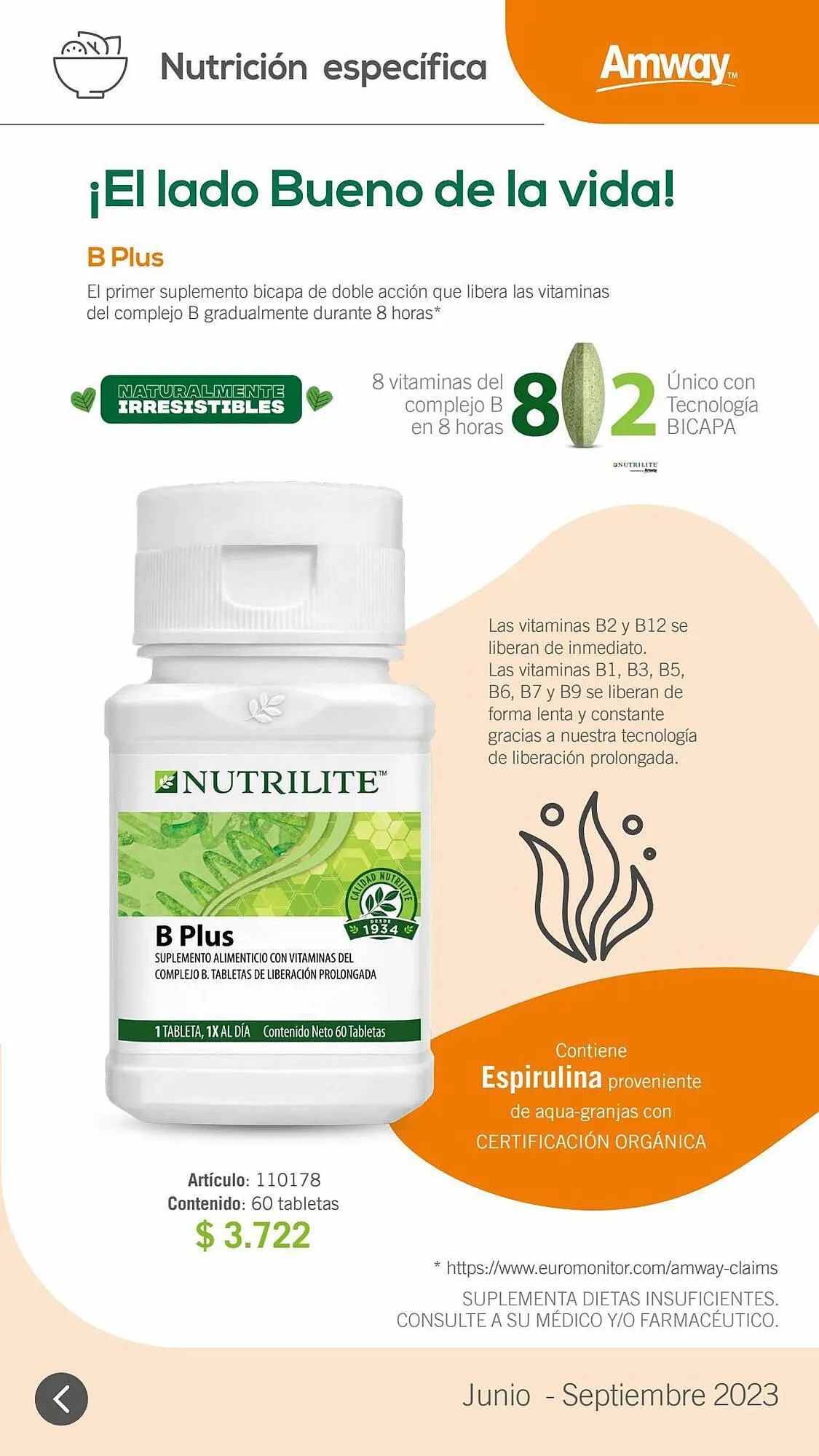 Ofertas de Catálogo Amway 1 de julio al 30 de septiembre 2023 - Página 15 del catálogo