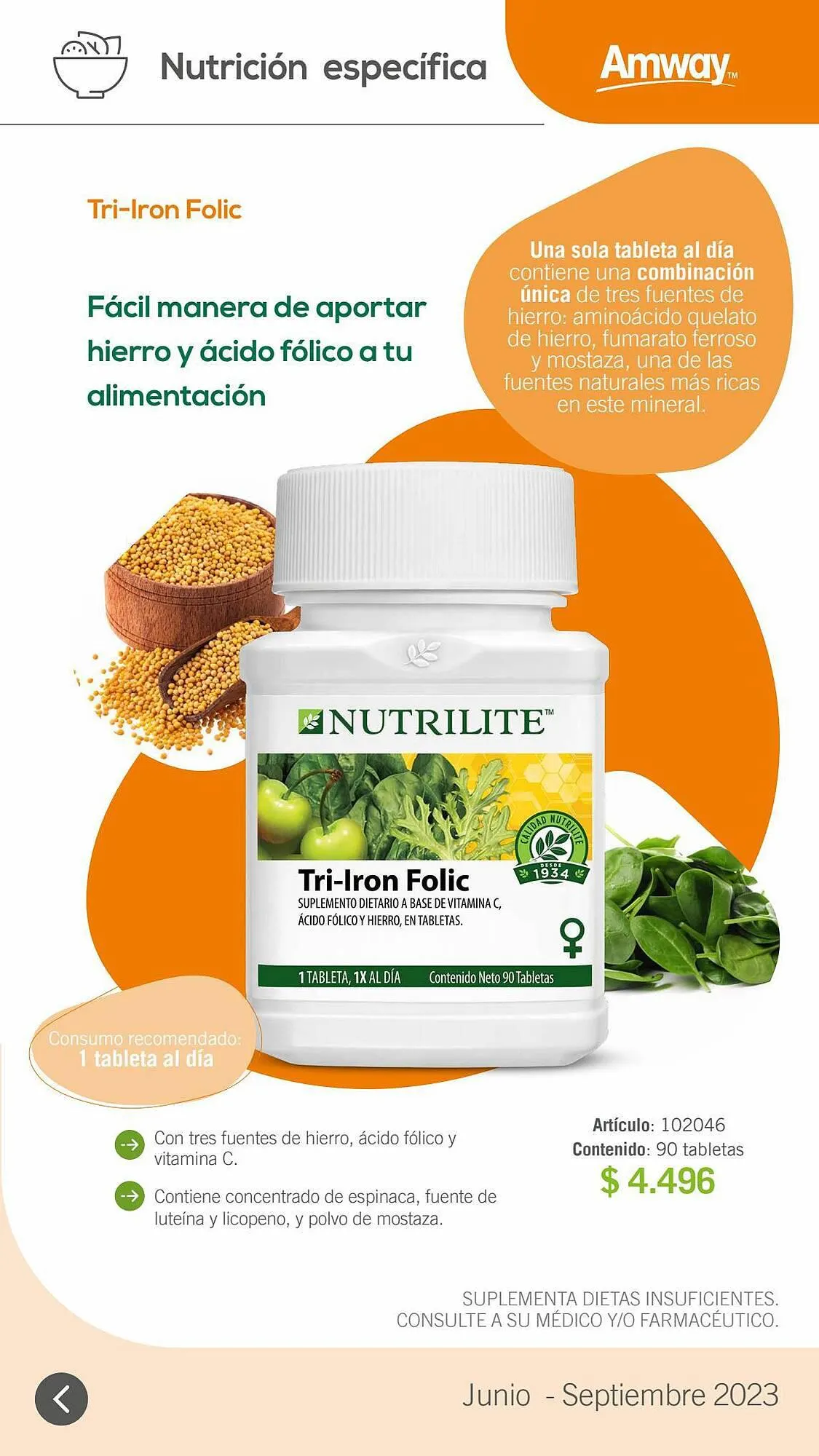 Ofertas de Catálogo Amway 1 de julio al 30 de septiembre 2023 - Página 12 del catálogo