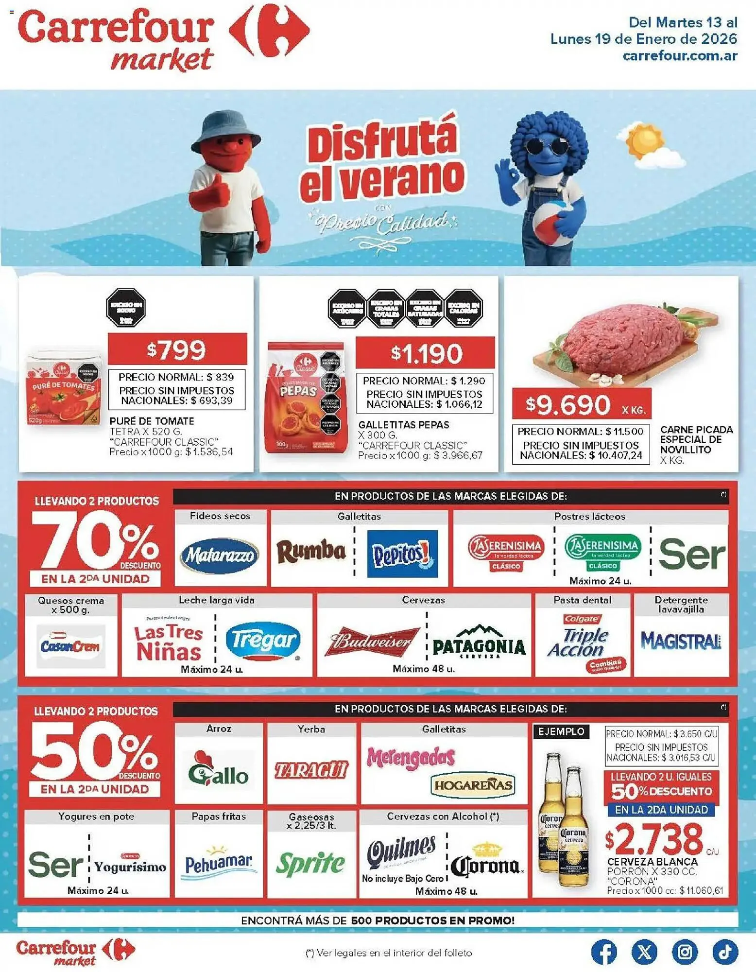 Ofertas de Folleto Carrefour Market 13 de enero al 19 de enero 2026 - Página 1 del catálogo