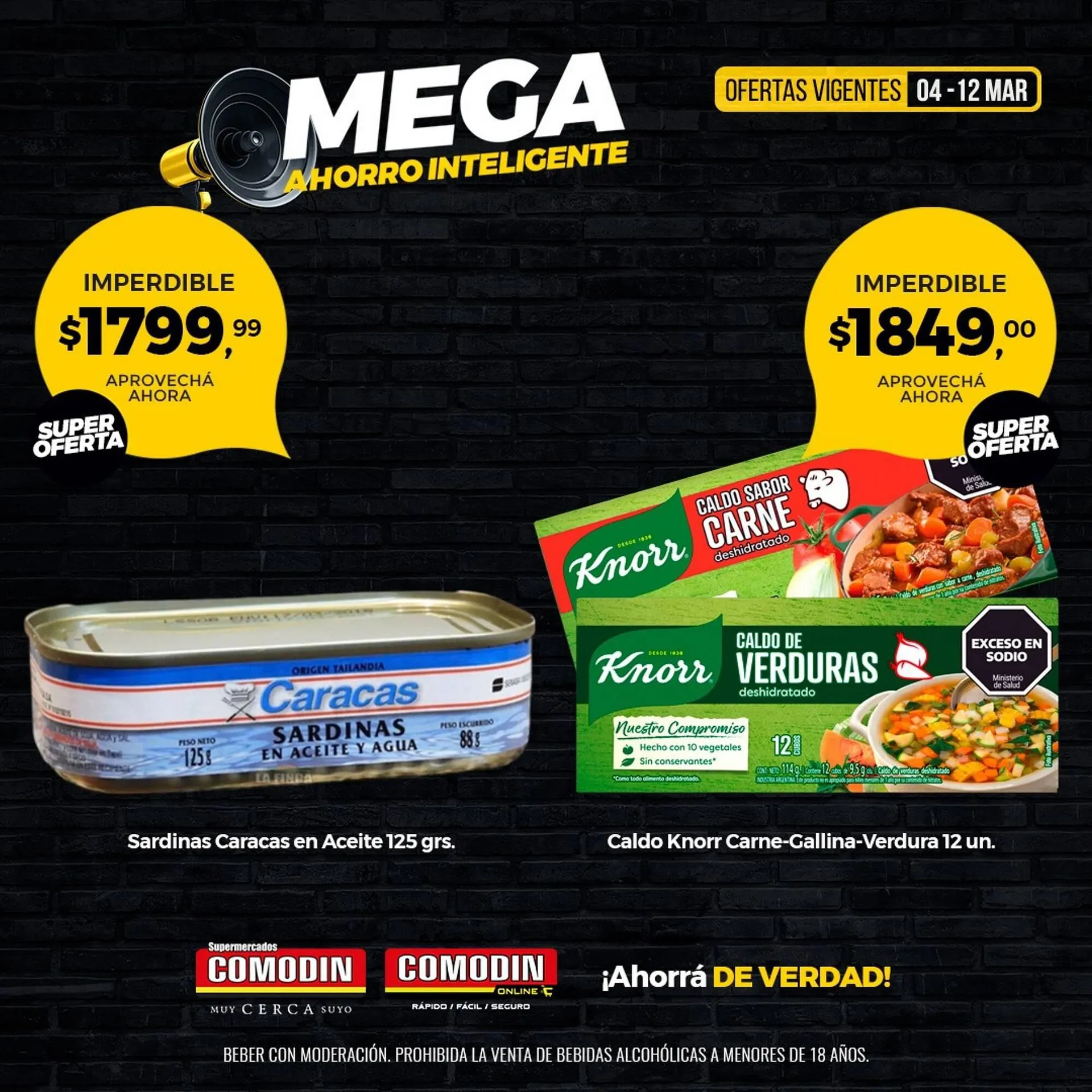 Ofertas de Catálogo Supermercados Comodin 4 de marzo al 12 de marzo 2026 - Página 1 del catálogo