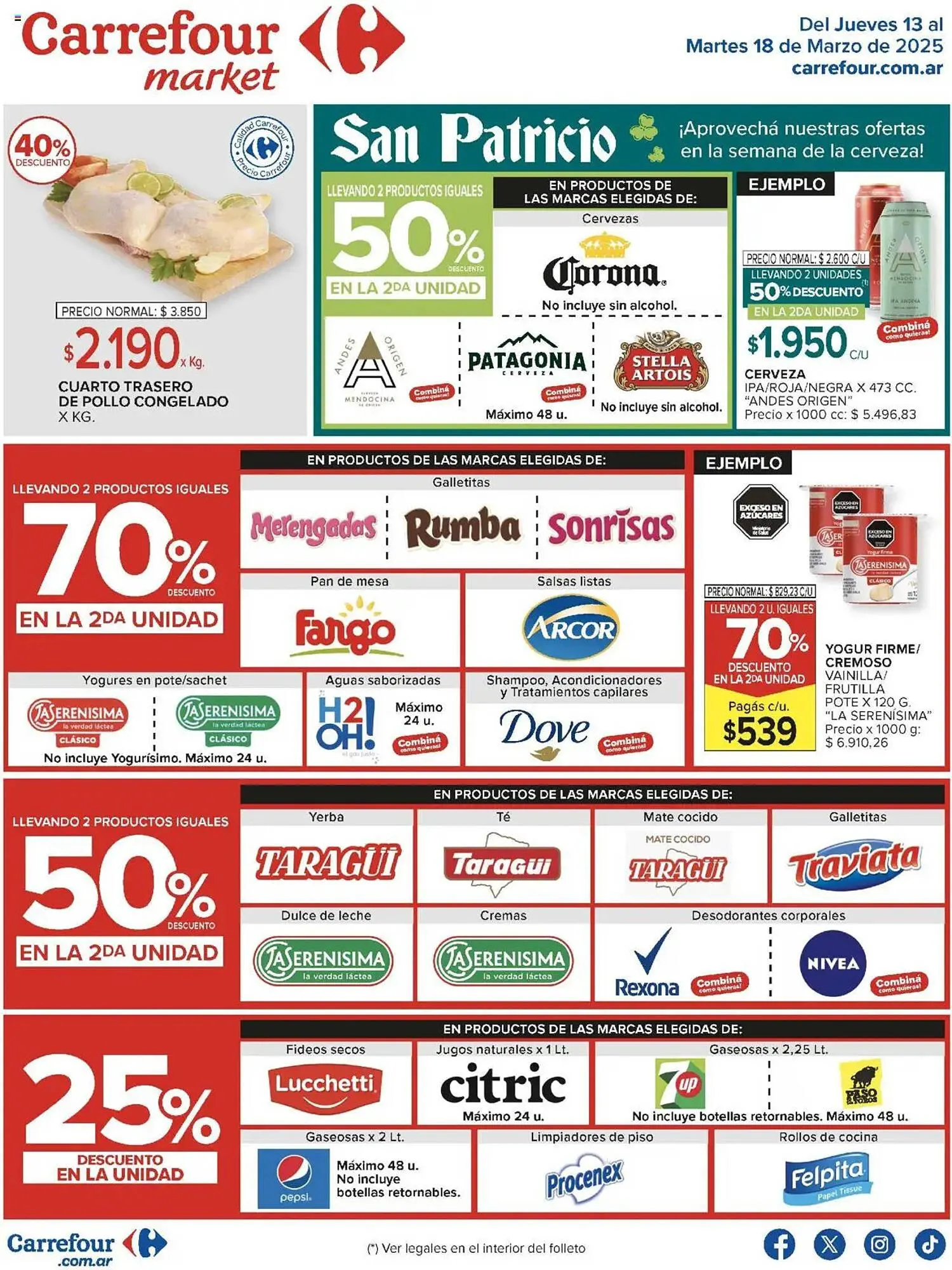 Ofertas de Catálogo Carrefour Market 13 de marzo al 18 de marzo 2025 - Página 1 del catálogo