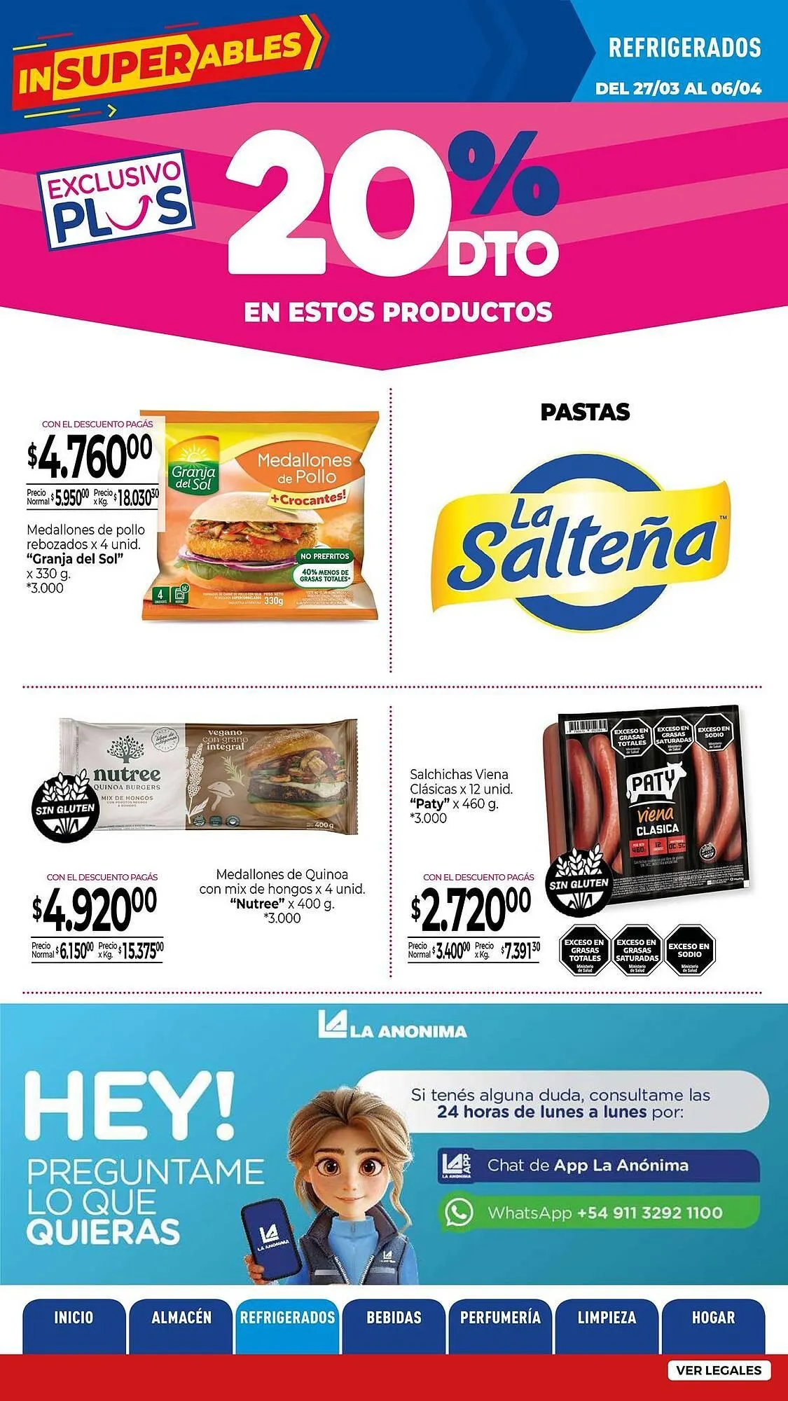 Ofertas de Catálogo La Anonima 27 de marzo al 6 de abril 2025 - Página 16 del catálogo