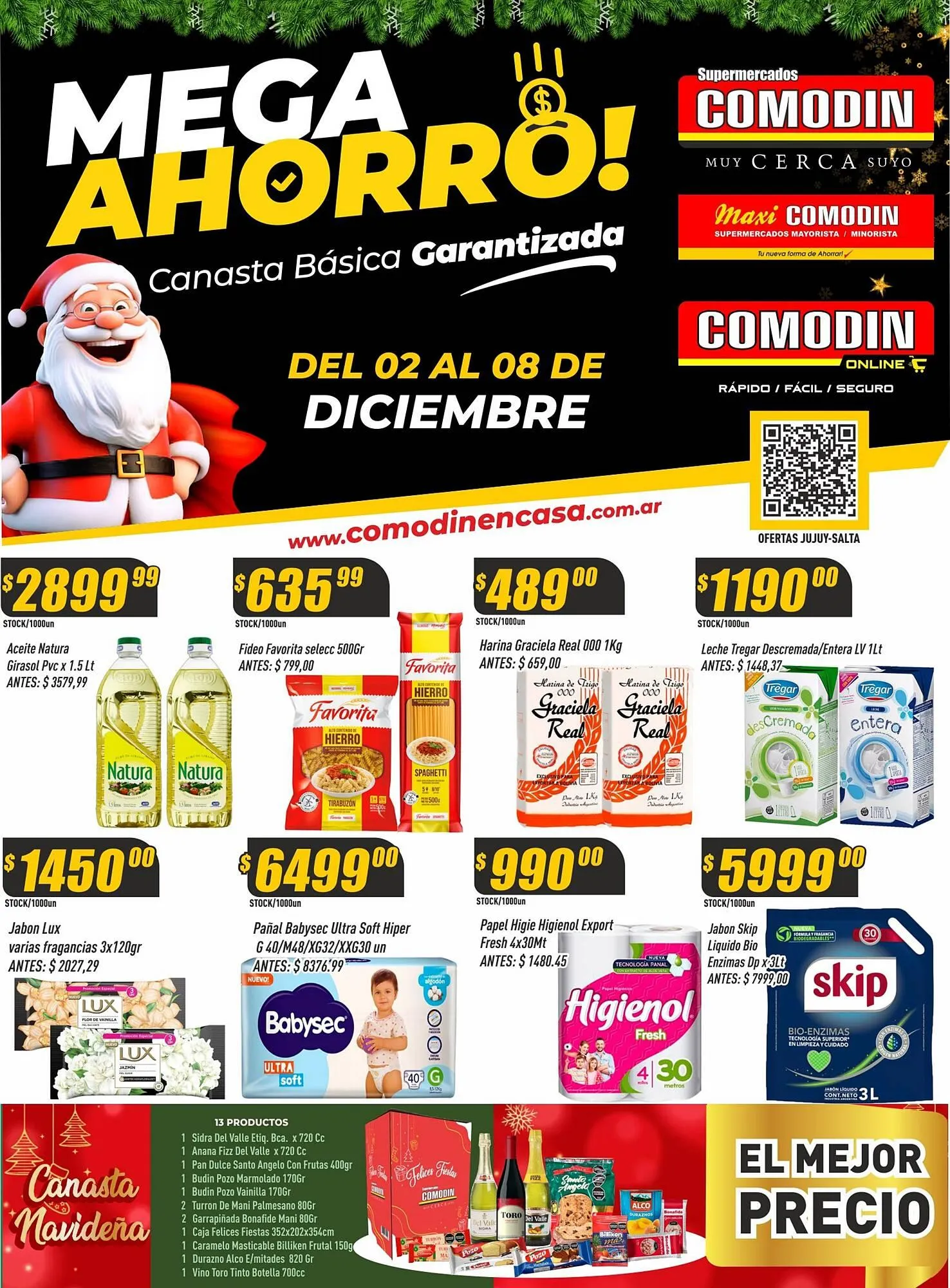 Ofertas de Catálogo Supermercados Comodin 2 de diciembre al 8 de diciembre 2024 - Página 1 del catálogo