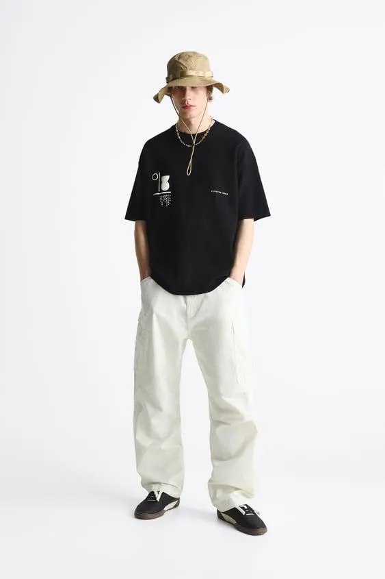 CAMISETA PUNTO ESTAMPADO TEXTO