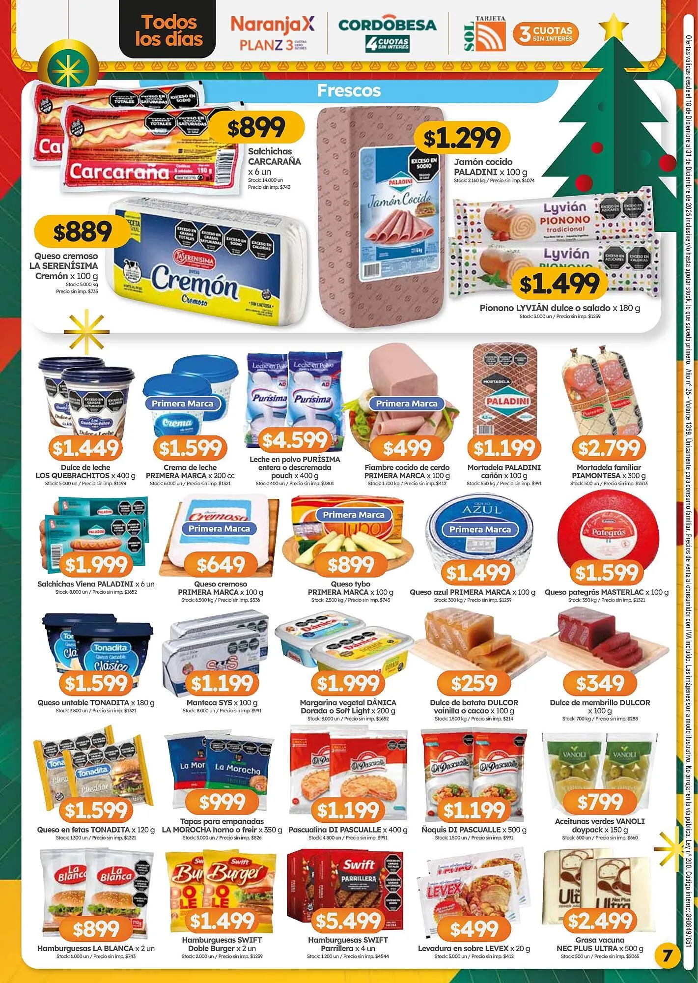 Ofertas de Folleto Cordiez 18 de diciembre al 31 de diciembre 2025 - Página 7 del catálogo