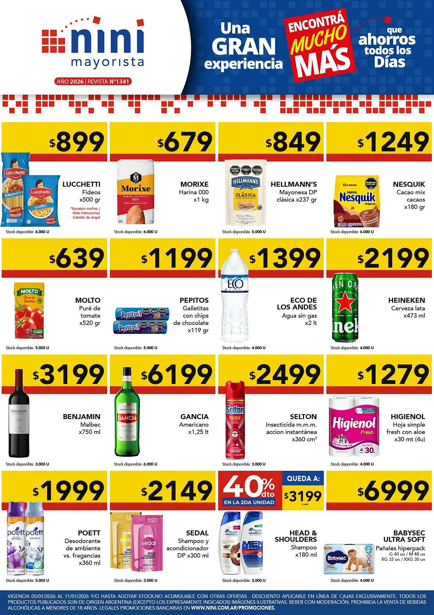 Ofertas de Catálogo Nini Mayorista 5 de enero al 11 de enero 2026 - Página 1 del catálogo