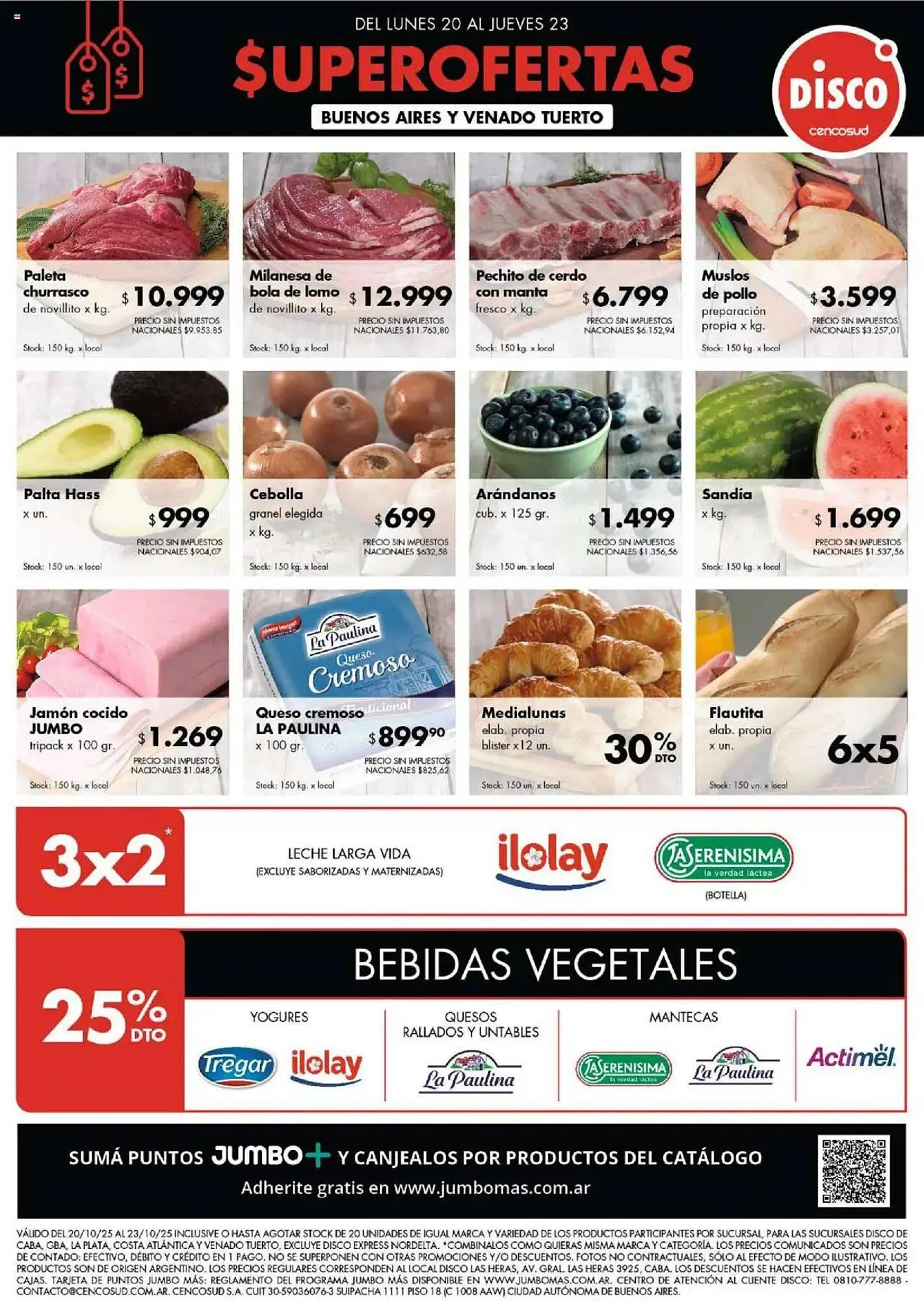 Ofertas de Folleto Disco 20 de octubre al 23 de octubre 2025 - Página 1 del catálogo