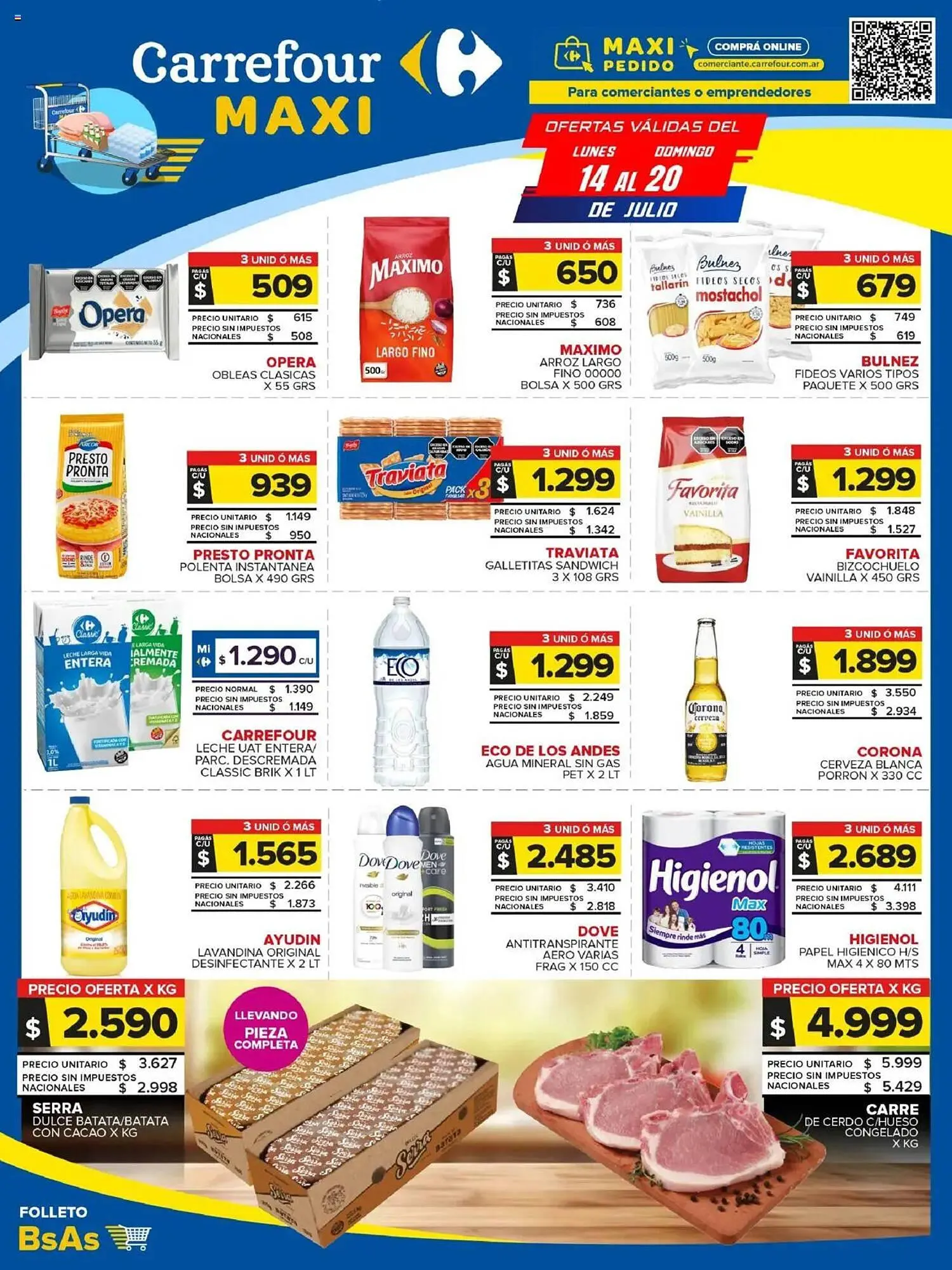 Ofertas de Catálogo Carrefour Maxi 14 de julio al 20 de julio 2025 - Página 1 del catálogo