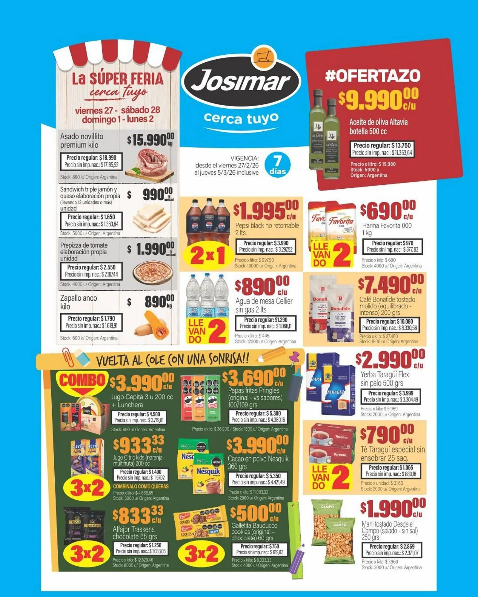 Ofertas de Catálogo Josimar 27 de febrero al 5 de marzo 2026 - Página 1 del catálogo