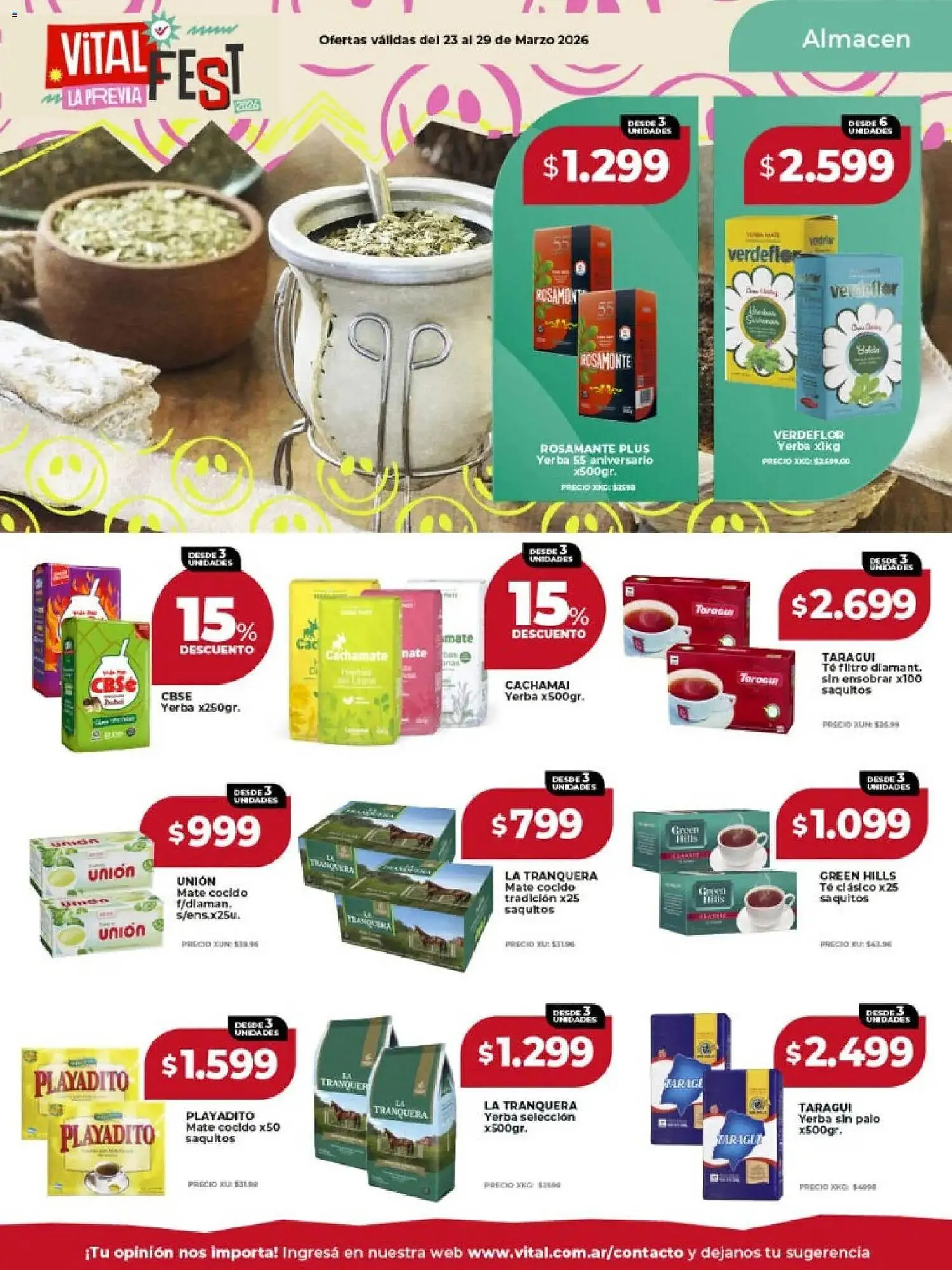 Ofertas de Catálogo Supermayorista Vital 23 de marzo al 29 de marzo 2026 - Página 15 del catálogo