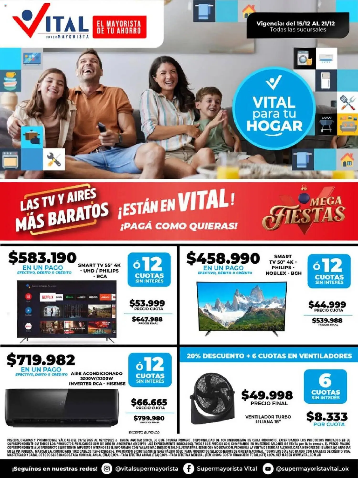 Ofertas de Catálogo Supermayorista Vital 15 de diciembre al 21 de diciembre 2025 - Página 1 del catálogo