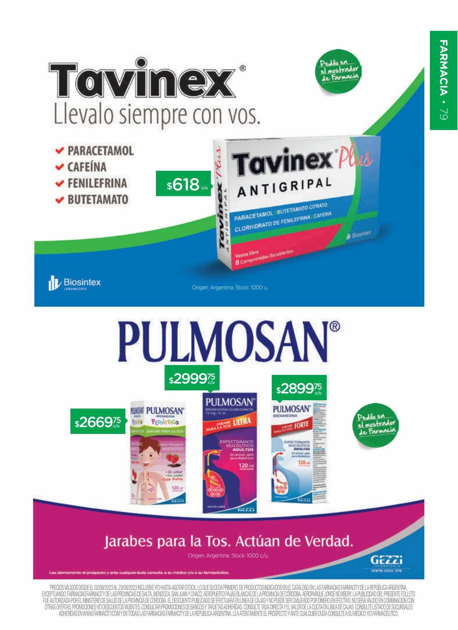 Ofertas de Catálogo Farmacity 1 de junio al 30 de septiembre 2023 - Página 79 del catálogo