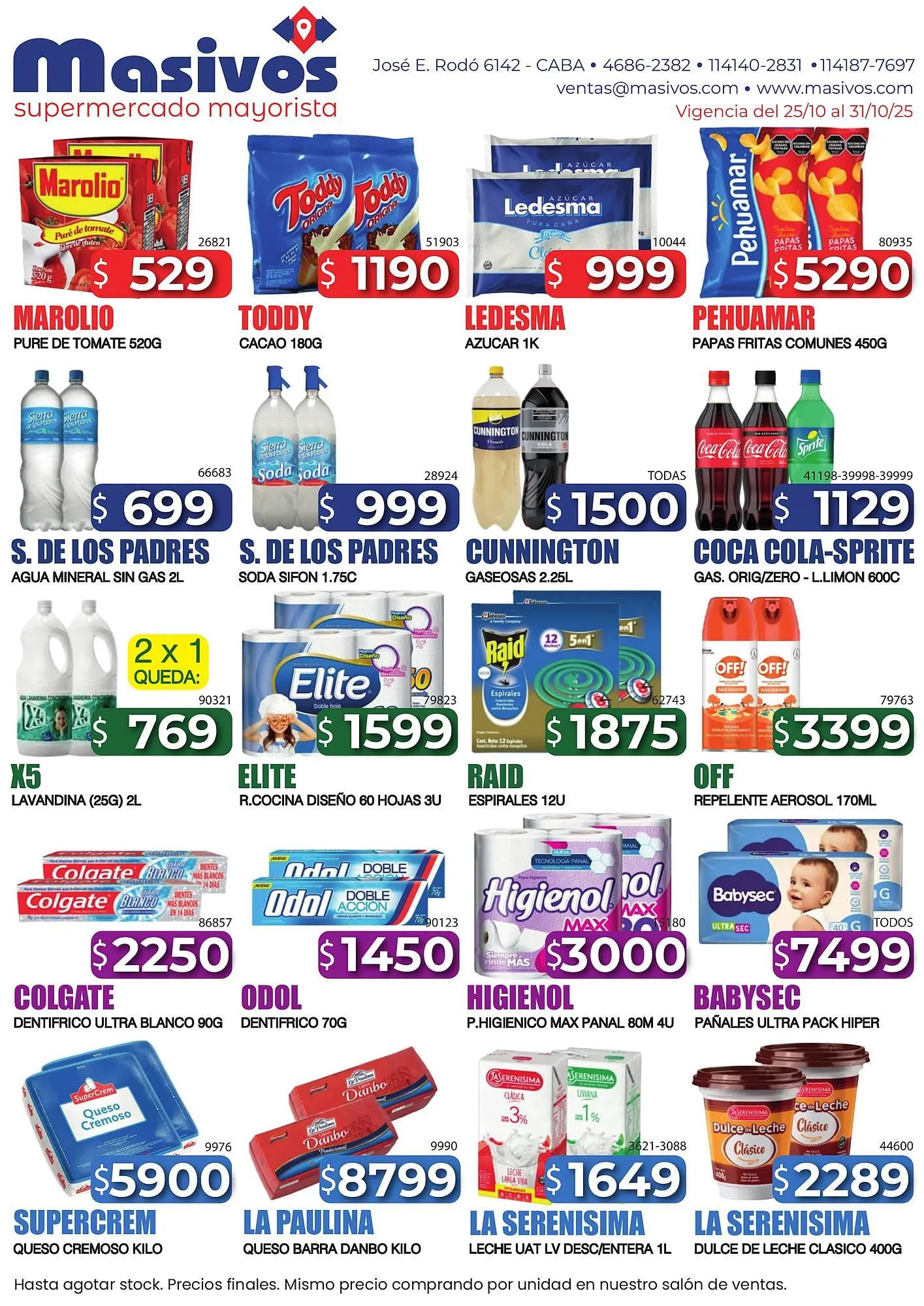 Catálogo Masivos - 1