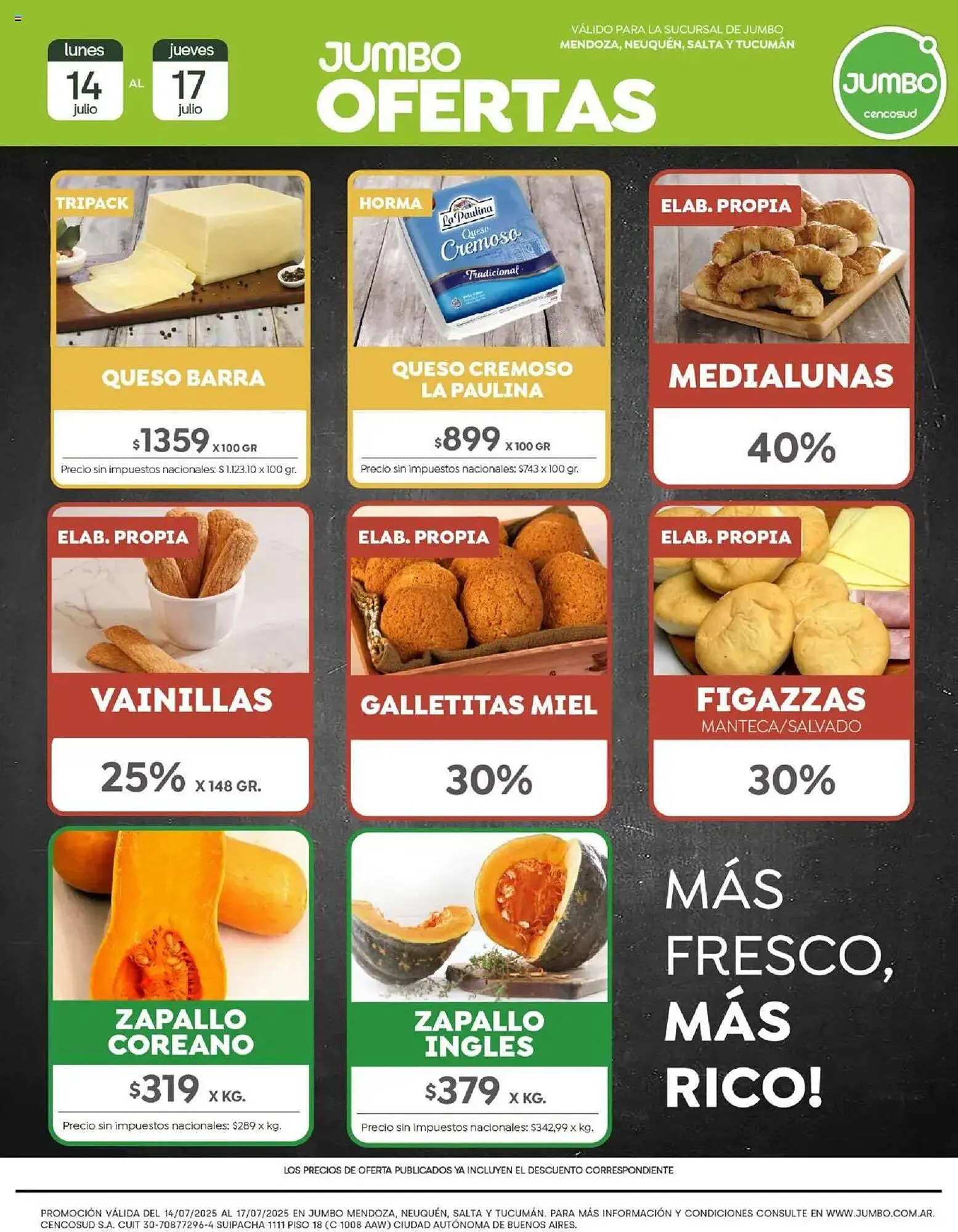 Ofertas de Catálogo Jumbo 14 de julio al 17 de julio 2025 - Página 1 del catálogo