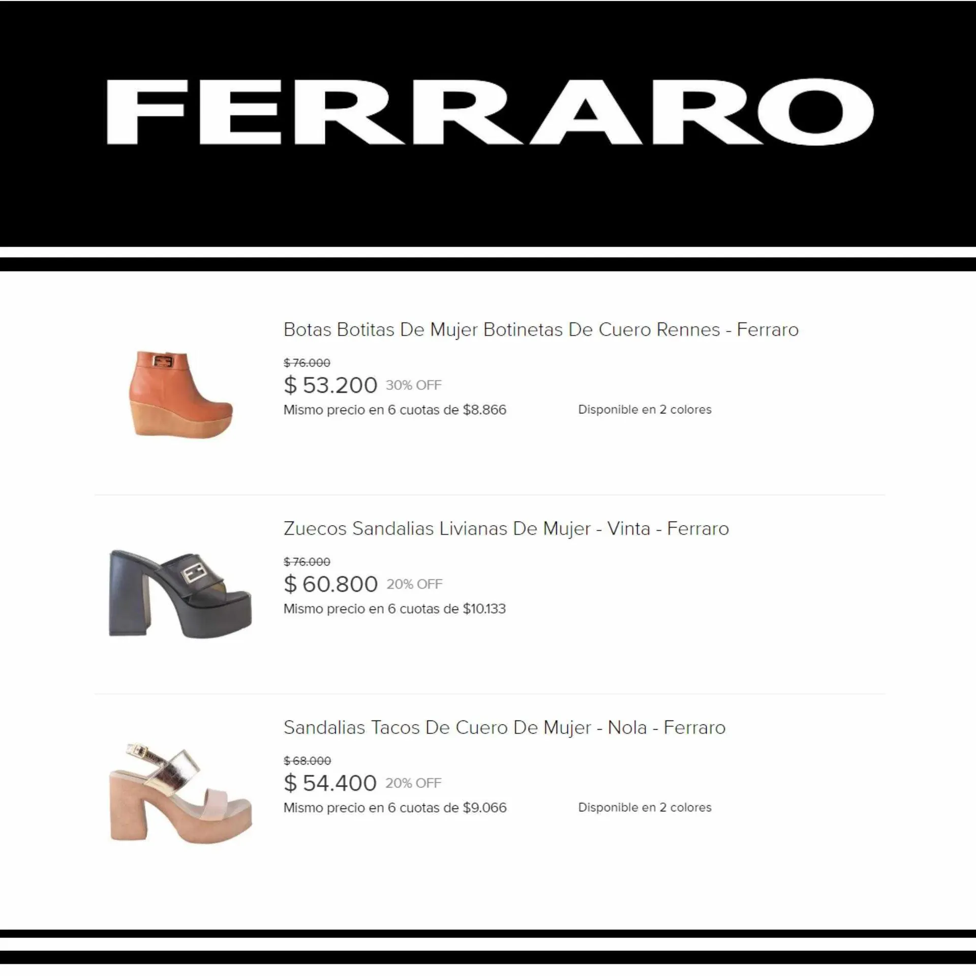 Ofertas de Catálogo Ferraro 6 de septiembre al 9 de septiembre 2023 - Página 2 del catálogo