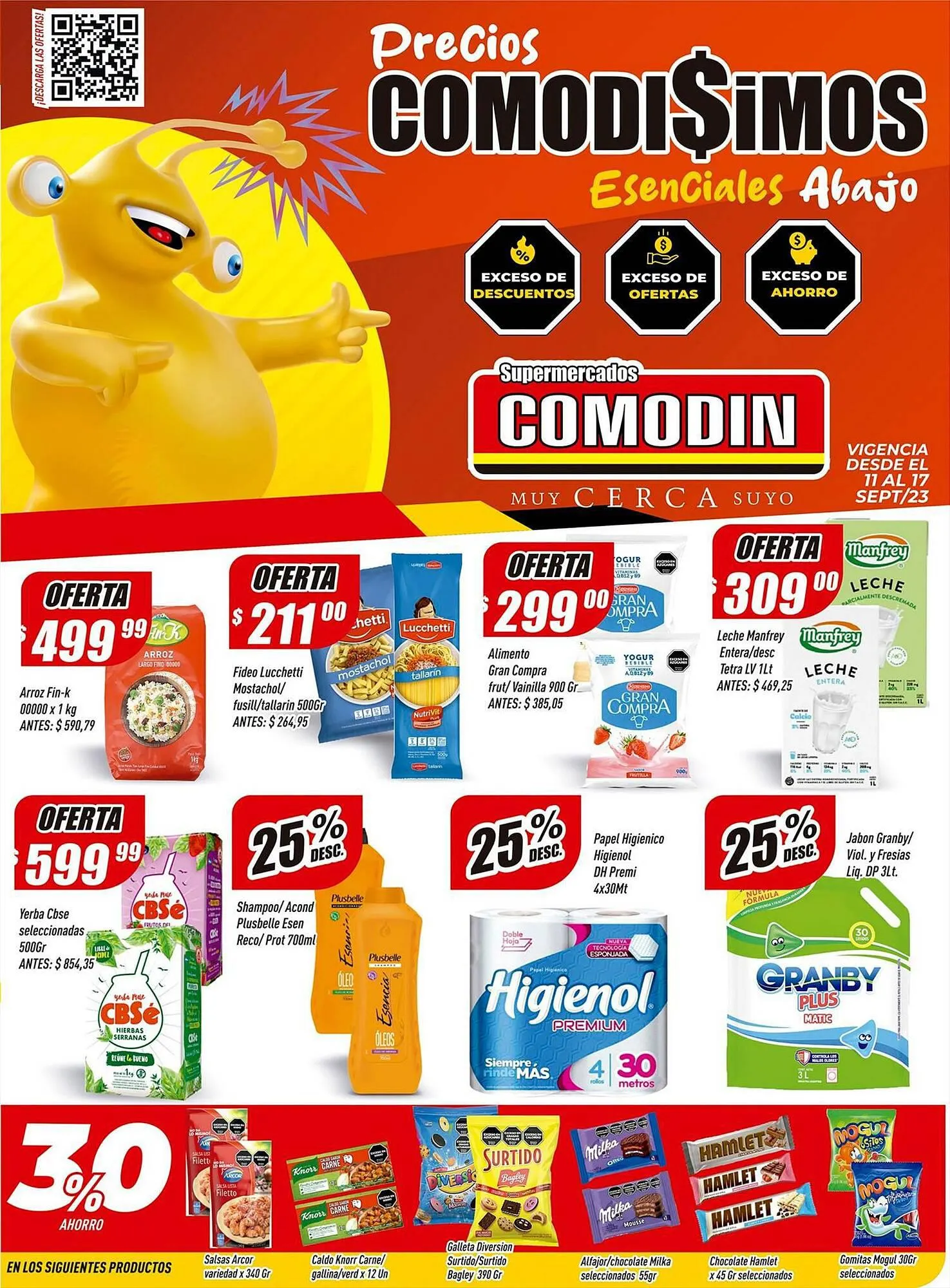 Ofertas de Catálogo Supermercados Comodin 11 de septiembre al 17 de septiembre 2023 - Página 1 del catálogo
