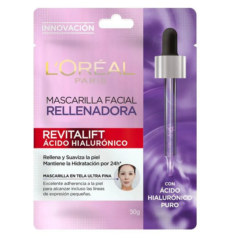 Mascarilla L'Oréal Paris Revitalift Ácido Hialulrónico