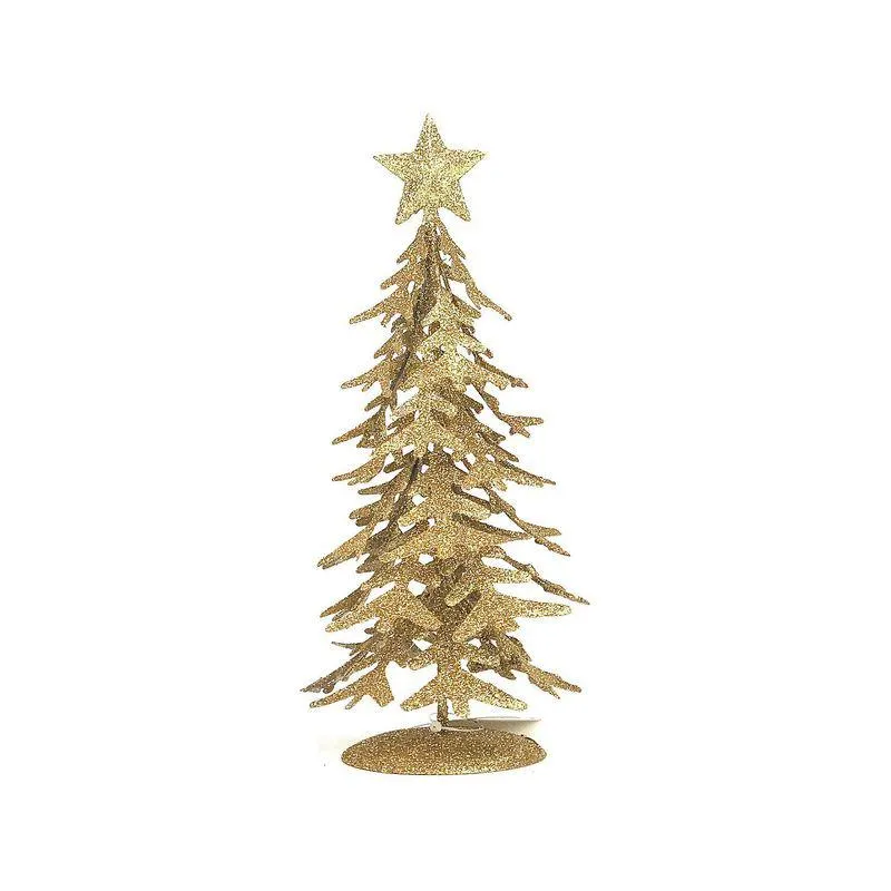 Árbol de navidad Deco Pino Cotidiana gold 10x23 cm