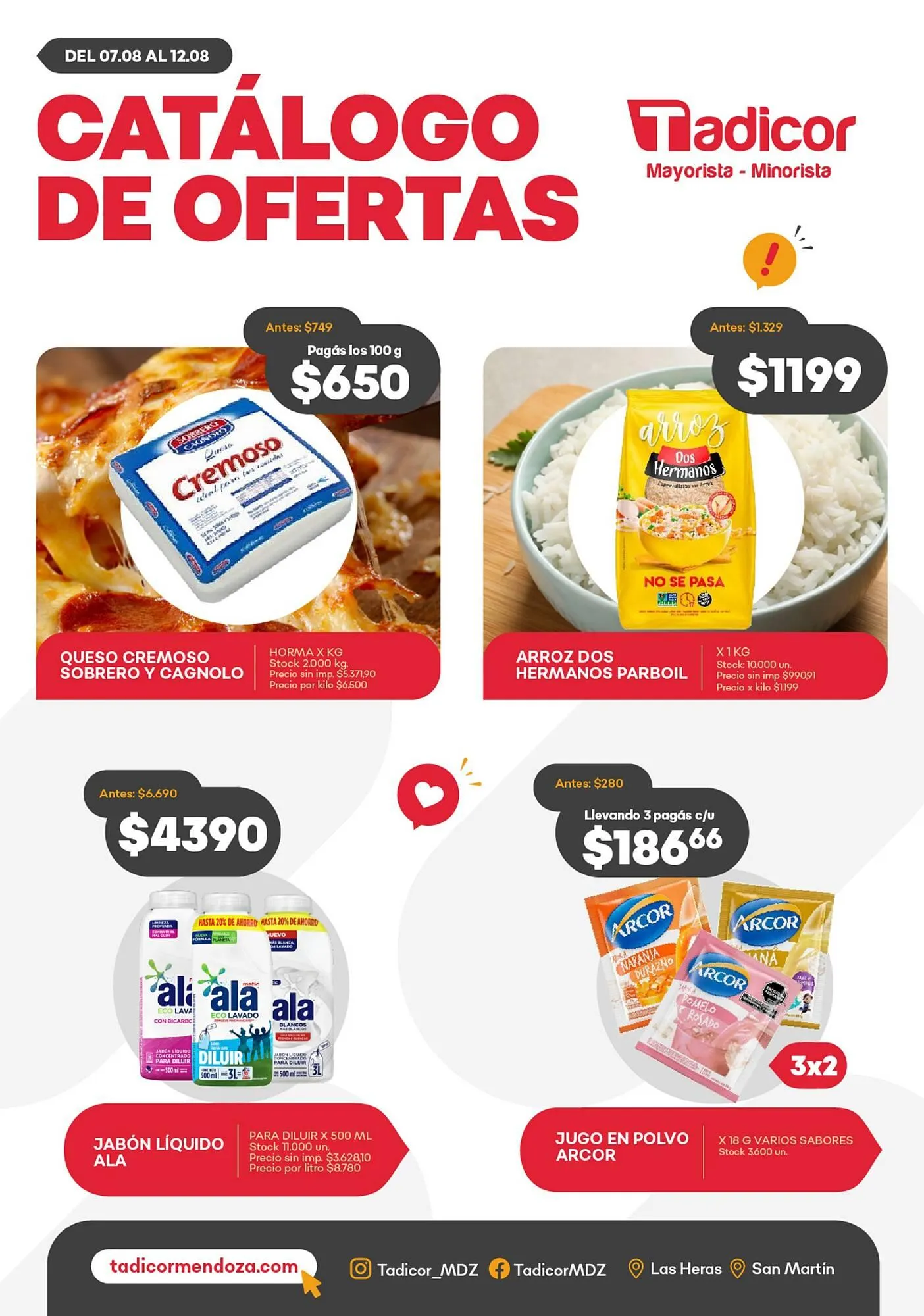 Ofertas de Catálogo Supermercados Tadicor 6 de agosto al 14 de agosto 2025 - Página 1 del catálogo