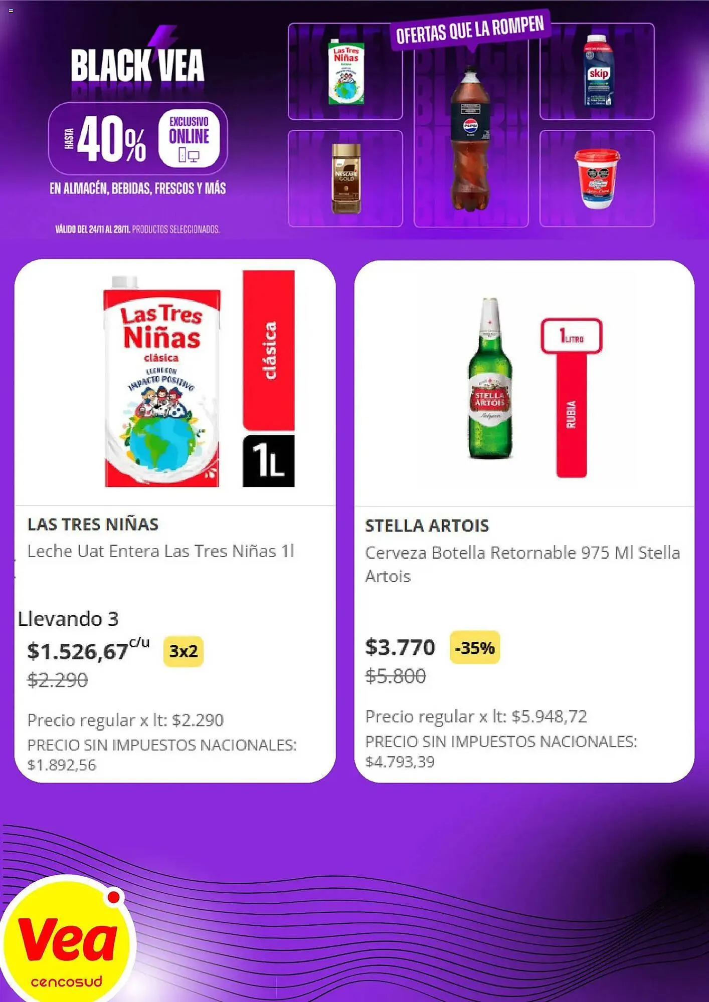 Ofertas de Catálogo Supermercados Vea 24 de noviembre al 29 de noviembre 2025 - Página 4 del catálogo