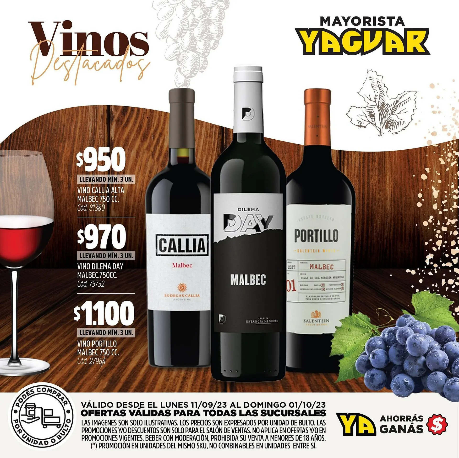 Ofertas de Catálogo Supermercados Yaguar 11 de septiembre al 1 de octubre 2023 - Página 3 del catálogo