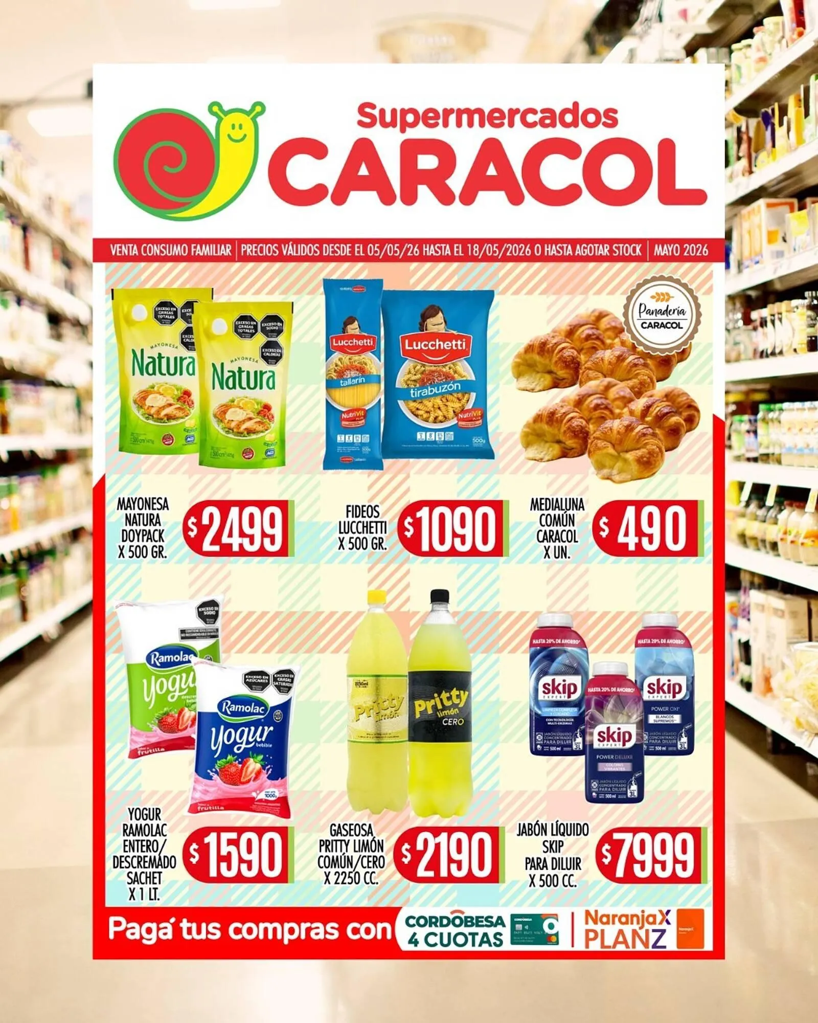 Ofertas de Catálogo Supermercados Caracol 5 de mayo al 18 de mayo 2026 - Página 1 del catálogo