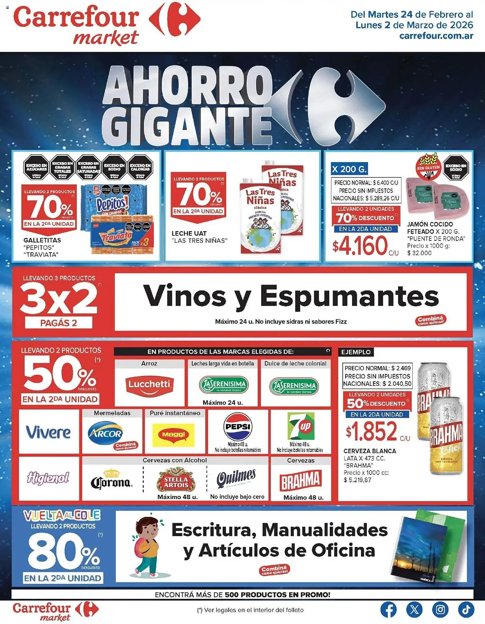Ofertas de Folleto Carrefour Market 24 de febrero al 2 de marzo 2026 - Página 1 del catálogo