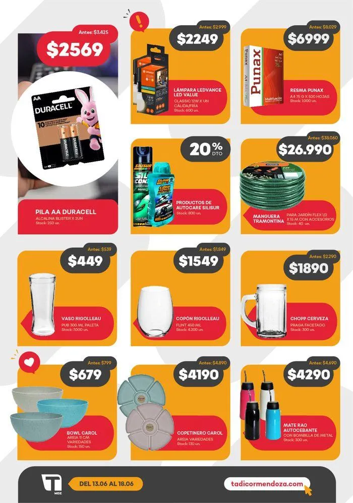 Ofertas de Catálogo de Ofertas Supermercados Tadicor 13 de junio al 18 de junio 2024 - Página 6 del catálogo