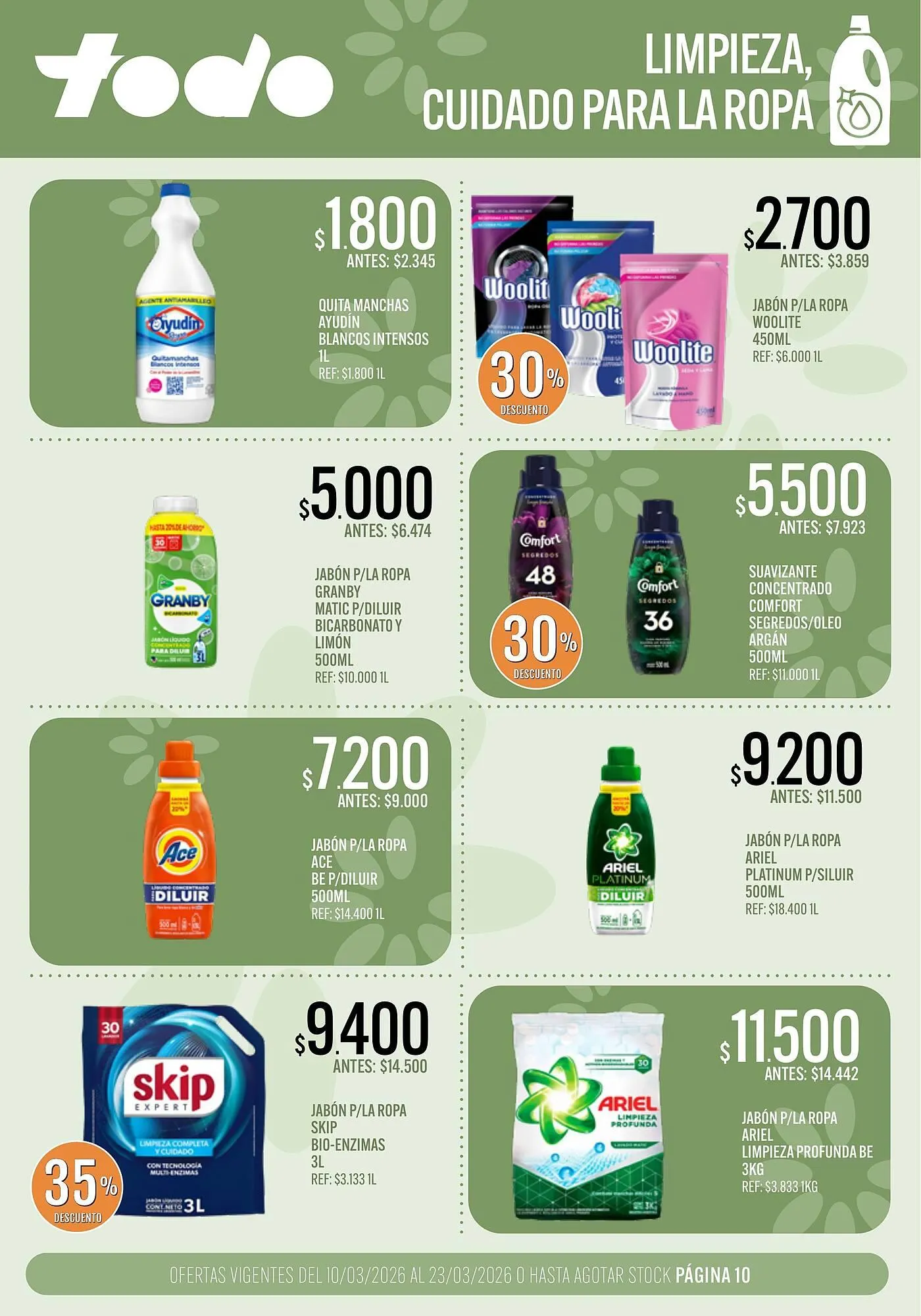 Ofertas de Catálogo Supermercados Todo 10 de marzo al 23 de marzo 2026 - Página 10 del catálogo