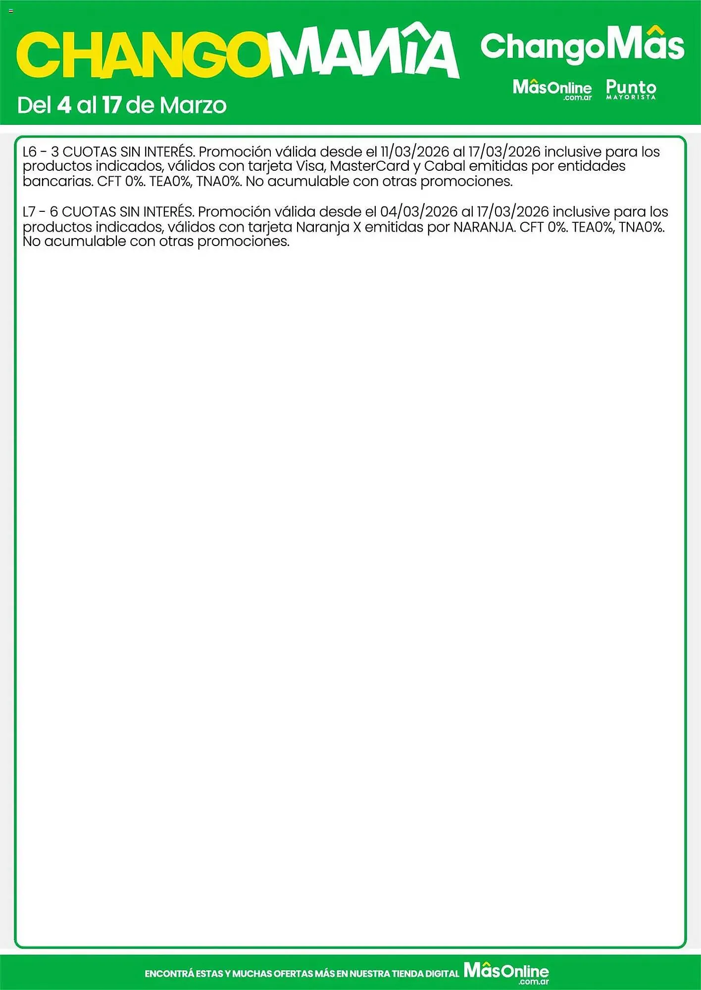 Ofertas de Catálogo Changomas 11 de marzo al 17 de marzo 2026 - Página 18 del catálogo